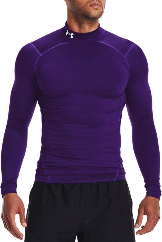 Under Armour Men s ColdGear Mock Neck Compression Shirt Dick s Sporting Goods