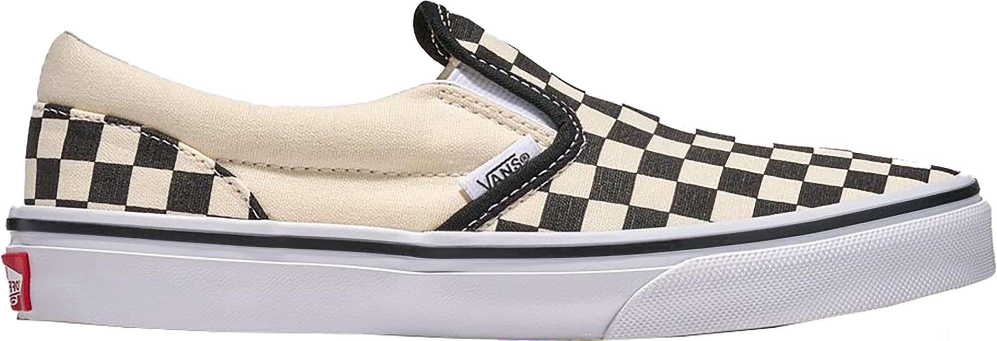 Vans Kids' Grade School Classic Slip-On Checkered Shoes | Dick's
