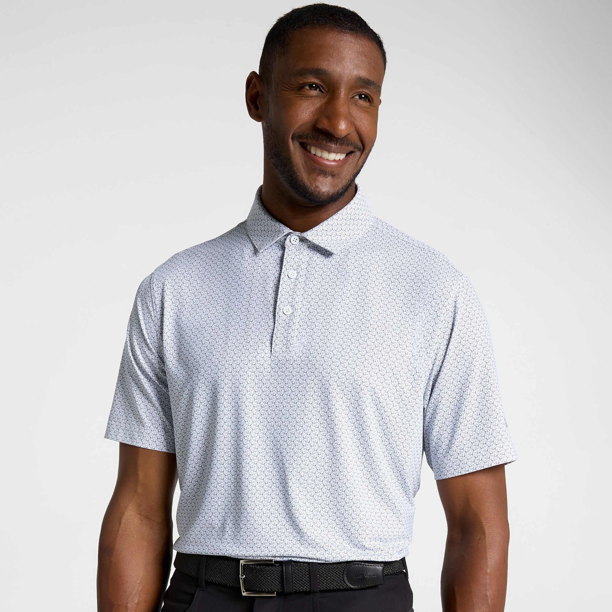 lwood  clubhaus GOLF ゲームシャツ Walter Hagen Men's Performance 11 Novelty Print Golf Polo | Golf