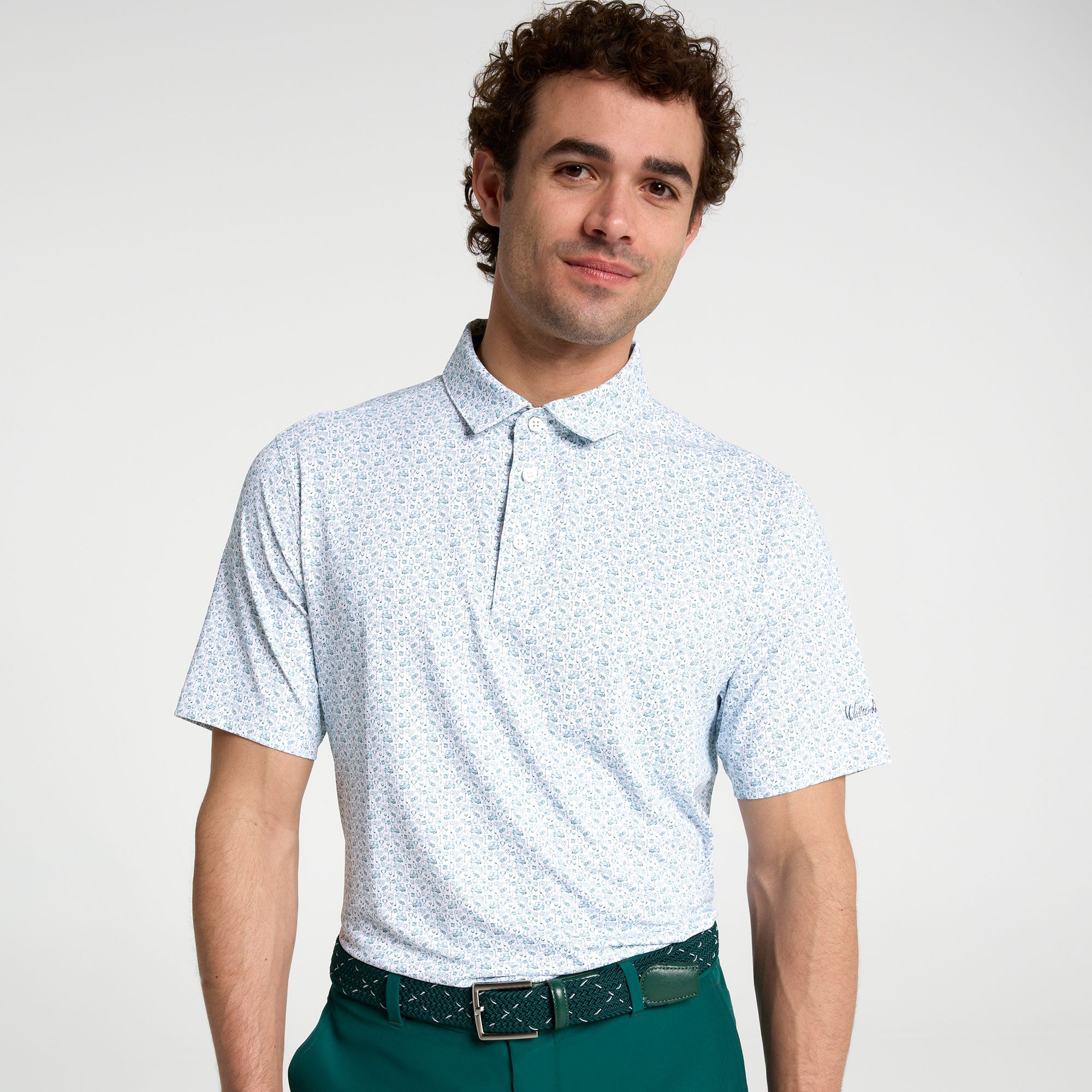 Walter Hagen Men's Performance 11 Novelty Print Golf Polo | Golf