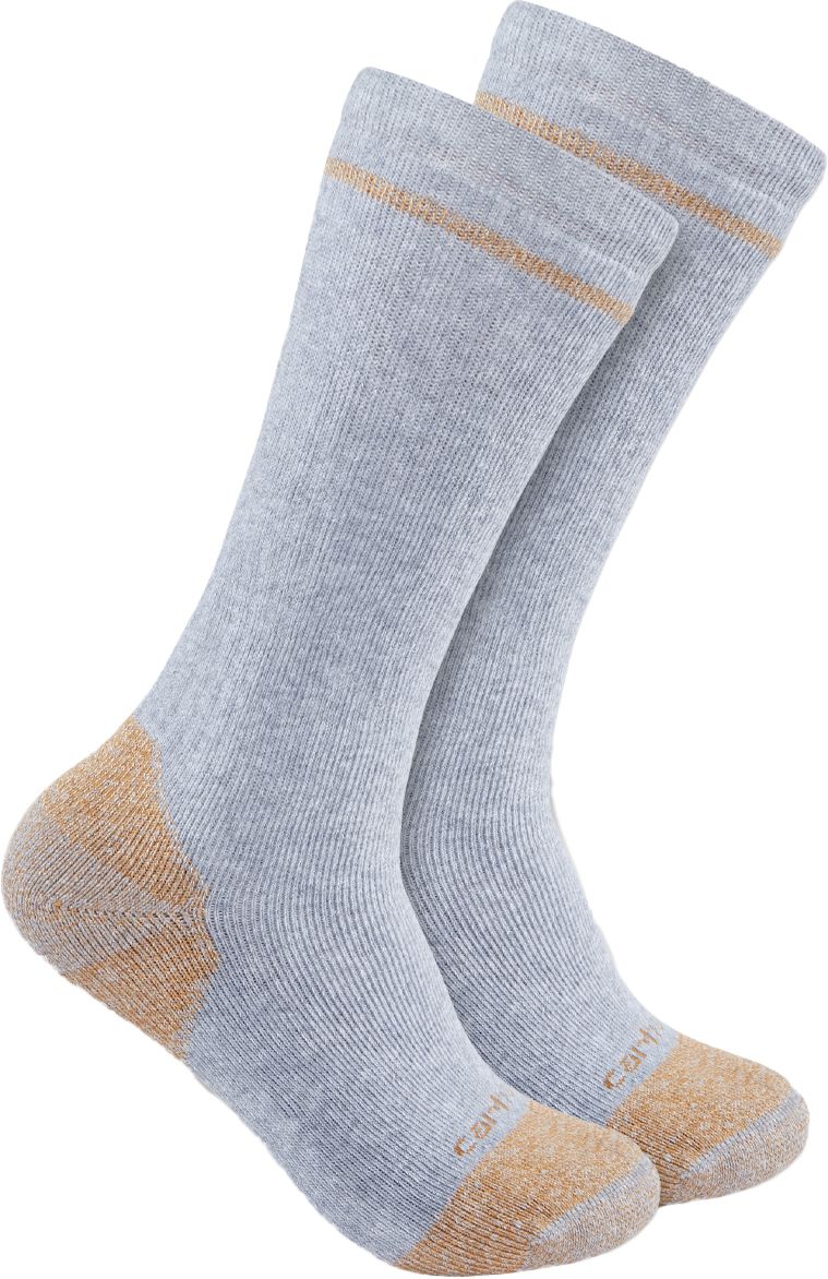 Carhartt Men s Midweight Cotton Blend Steel Toe Boot Socks 2 Pack Dick s Sporting Goods