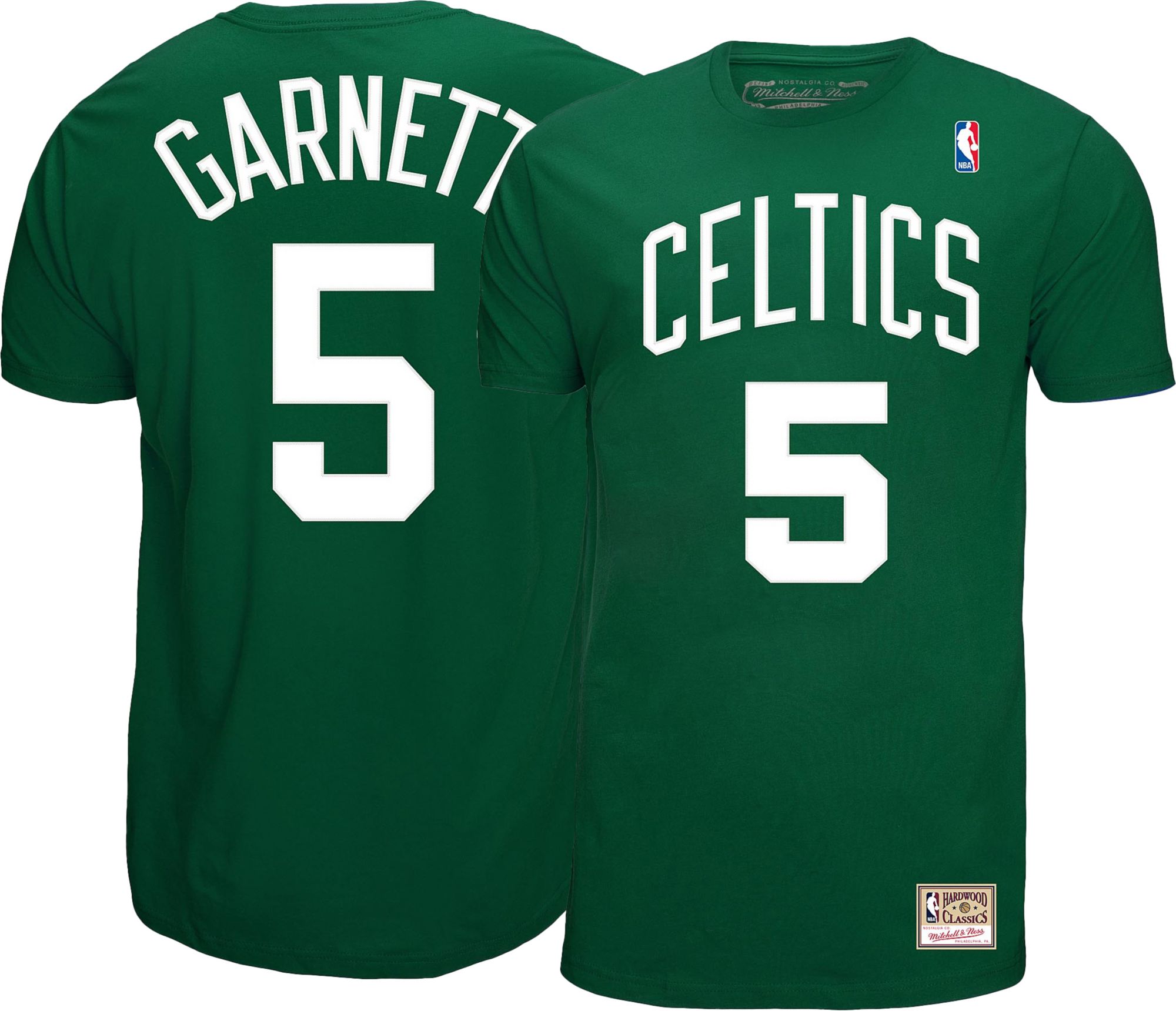 Mitchell & Ness Men's Boston Celtics Kevin Garnett #5 Green T