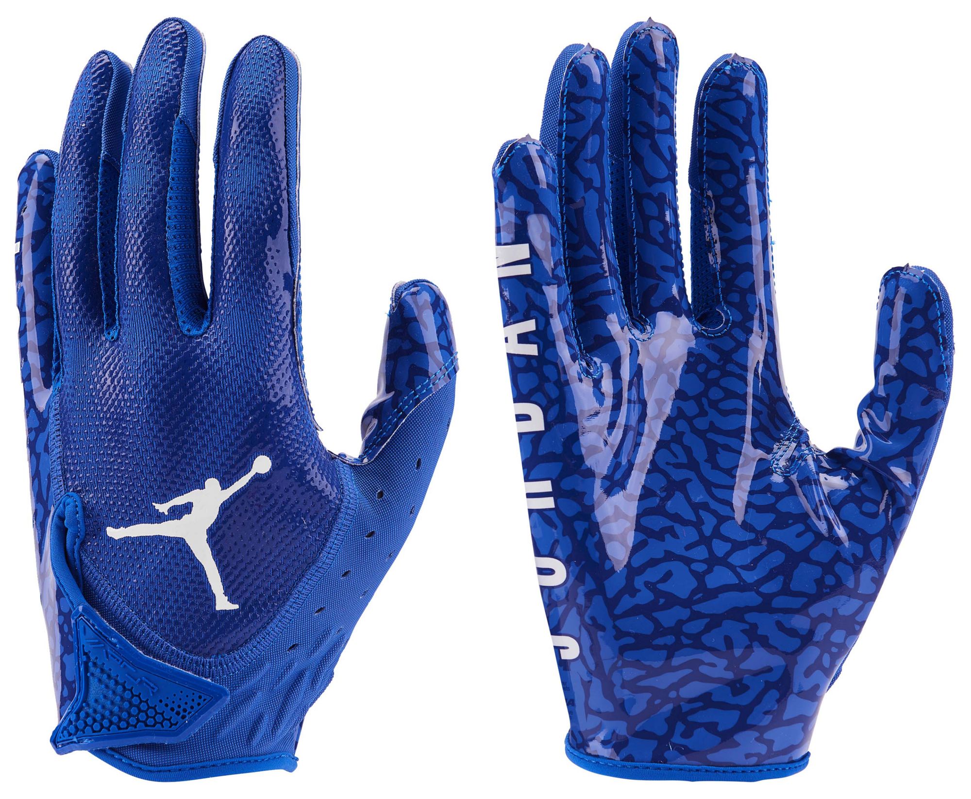 Black jordan football gloves best sale