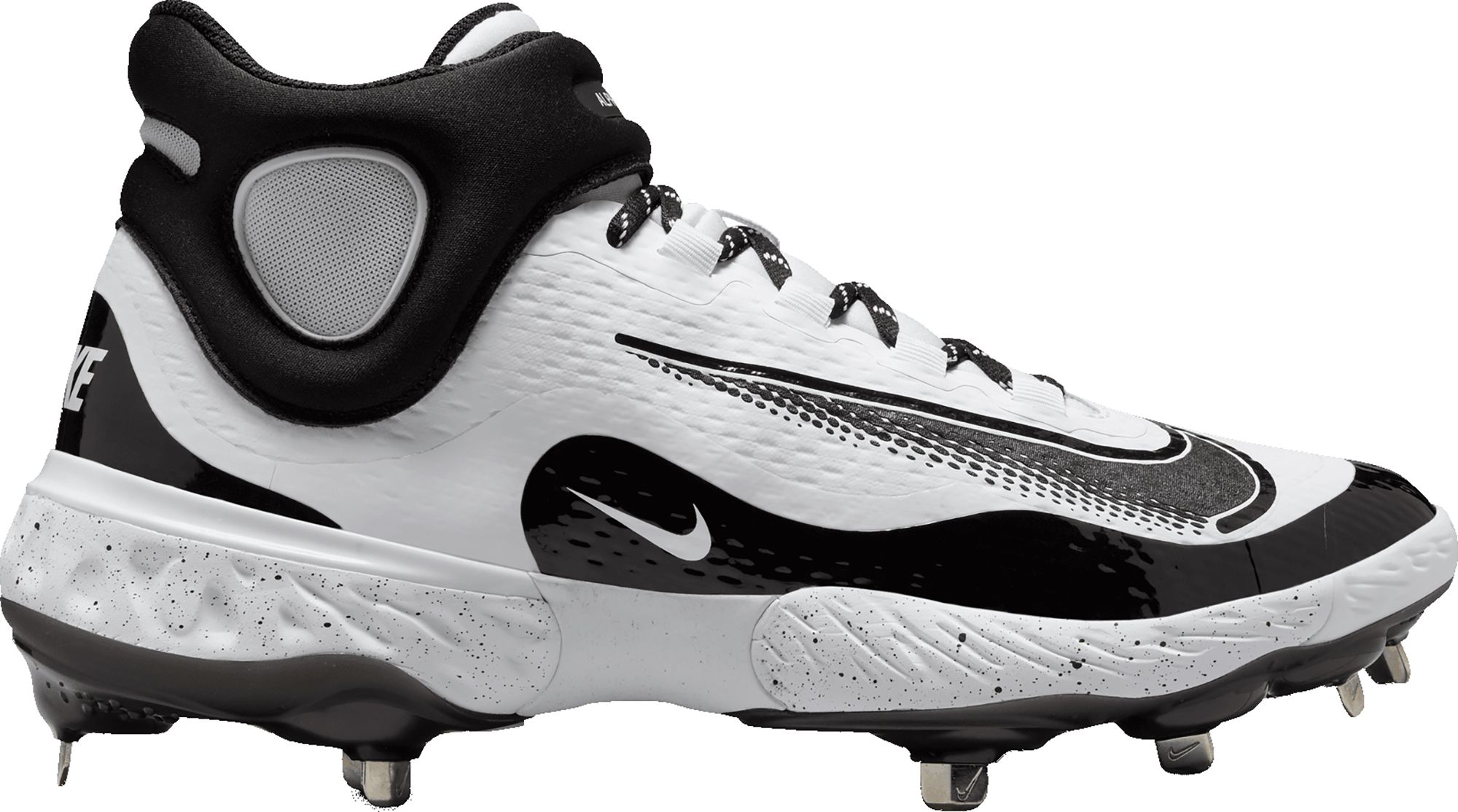 Nike Men's Alpha Huarache Elite 4 Mid Metal Baseball Cleats