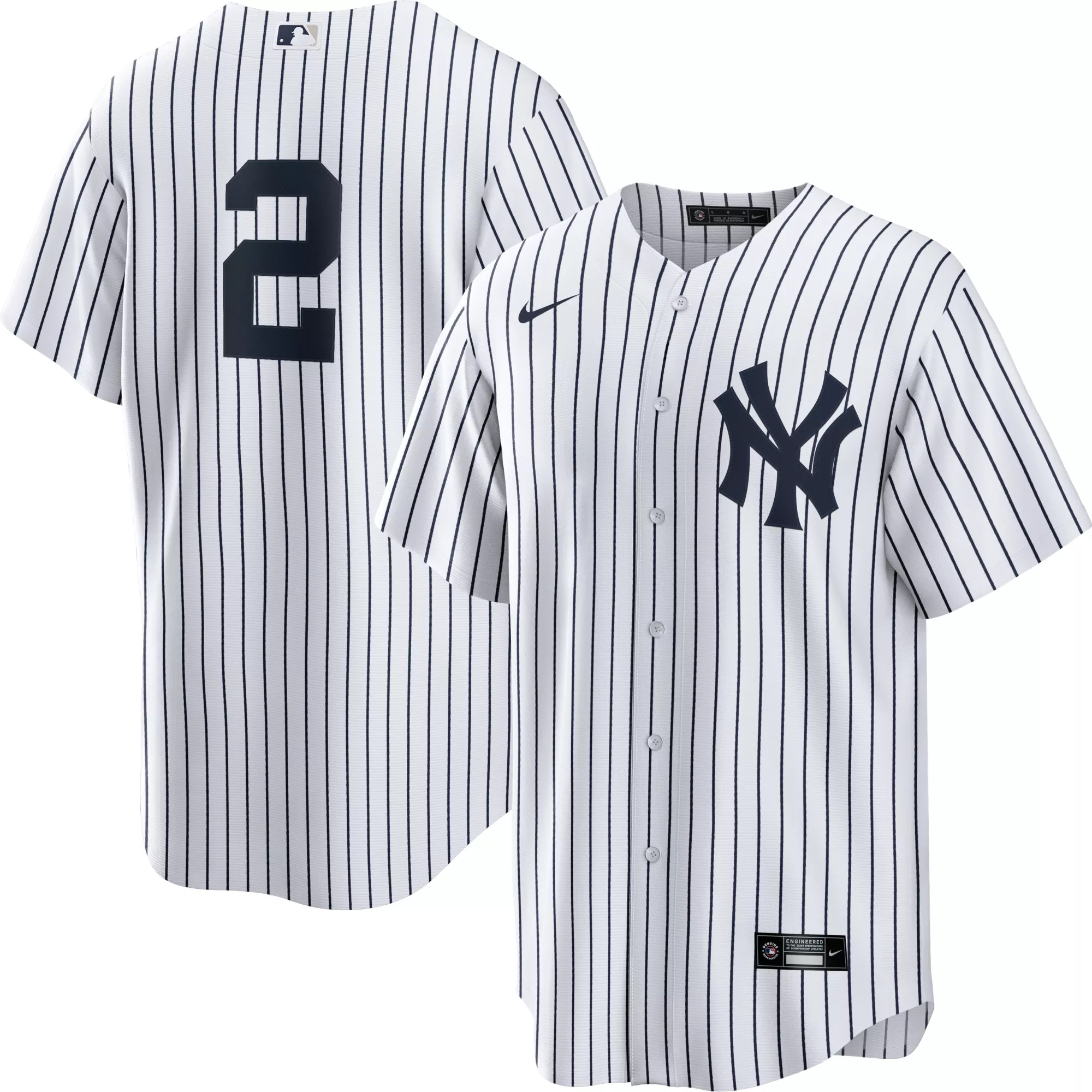 Nike Men's New York Yankees Derek Jeter #2 Navy Cool Base Jersey