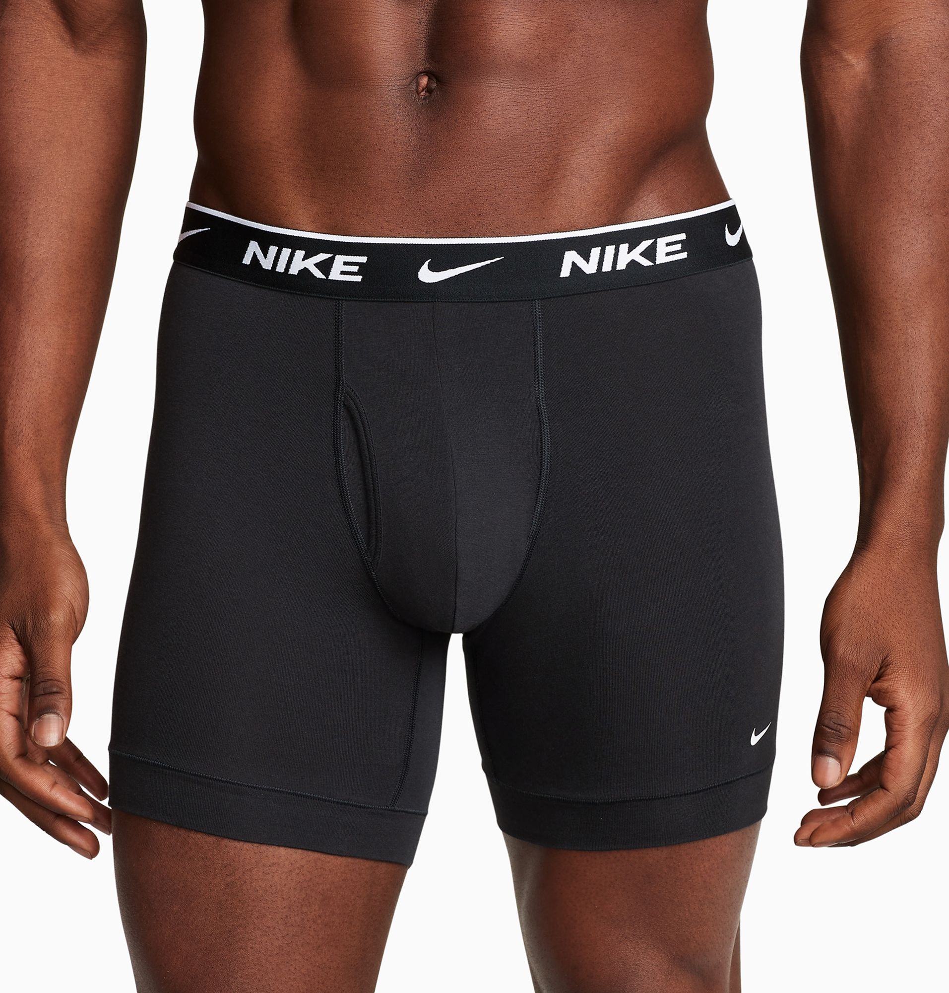 Nike Men s Dri Fit Essential Cotton Stretch Boxer Briefs 3 Pack Black Small