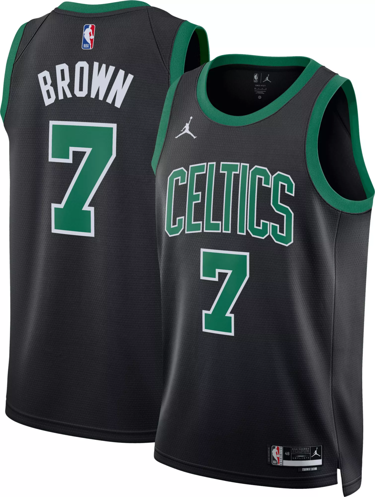 Jordan Adult Boston Celtics Jaylen Brown #7 Swingman Statement Jersey