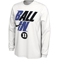 The Blue Brand NCAA Mens Long Sleeve T Shirt White Icon