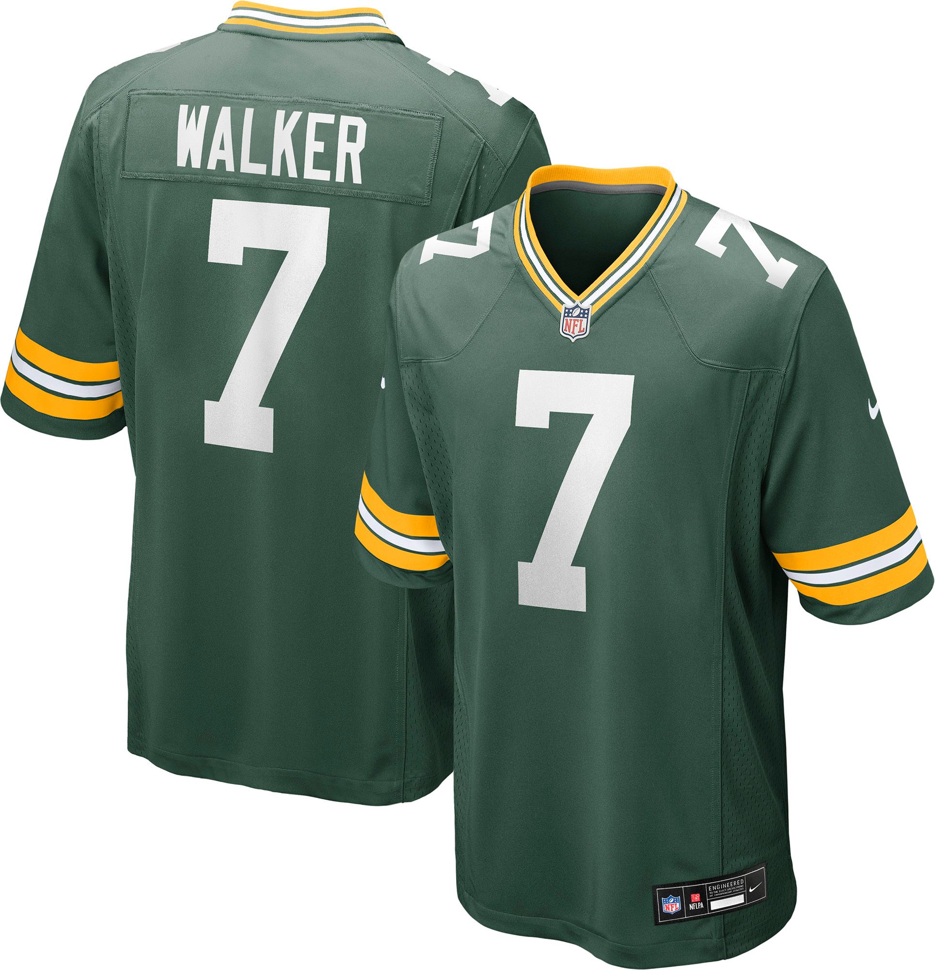 Nike Men's Green Bay Packers JaQuavian Walker #7 Green Game Jersey