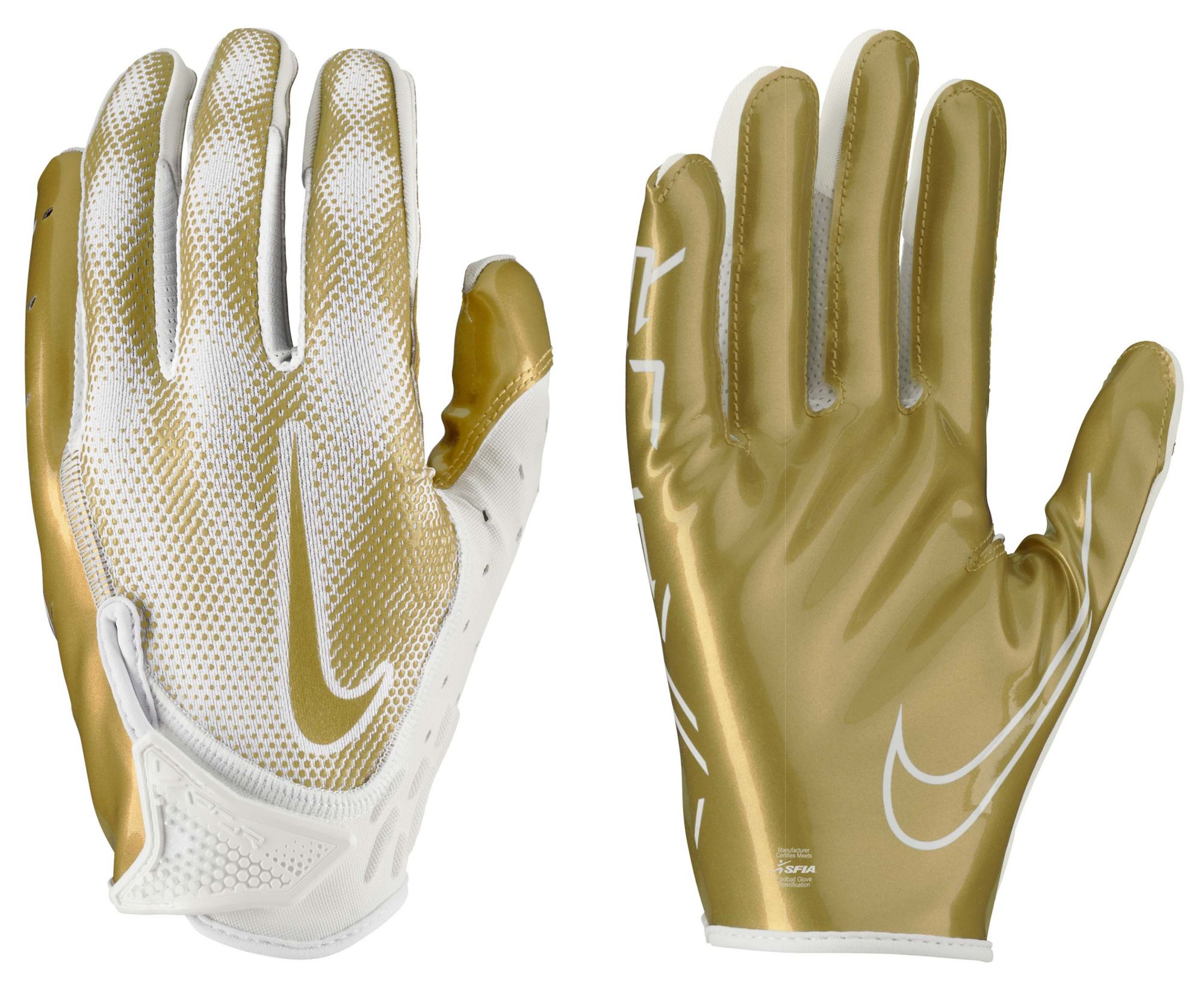 Nike Adult Vapor Jet Metallic 7.0 Football Gloves | Dick's
