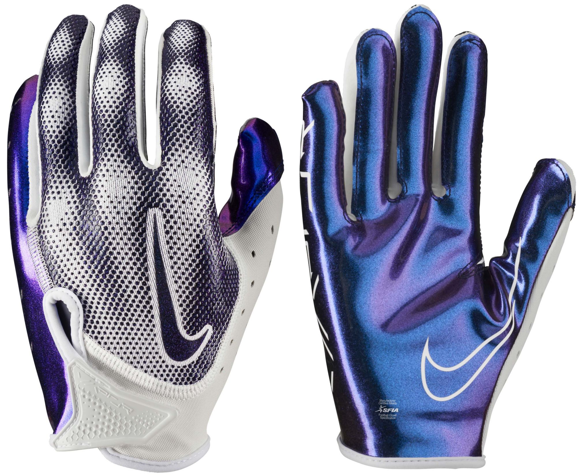 Nike Adult Vapor Jet 7.0 Iridescent Football Gloves | Dick's