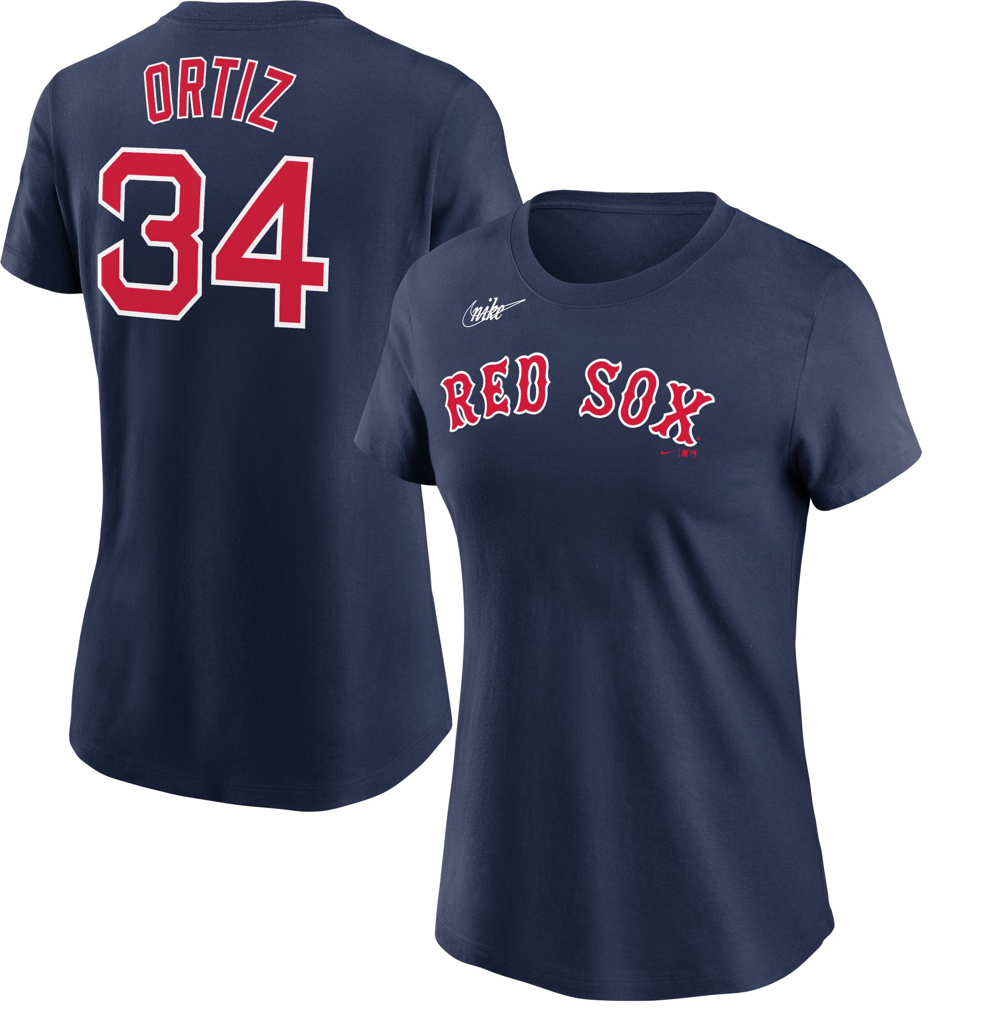 Nike Women's Boston Red Sox David Ortiz #34 Navy T-Shirt | Dick's