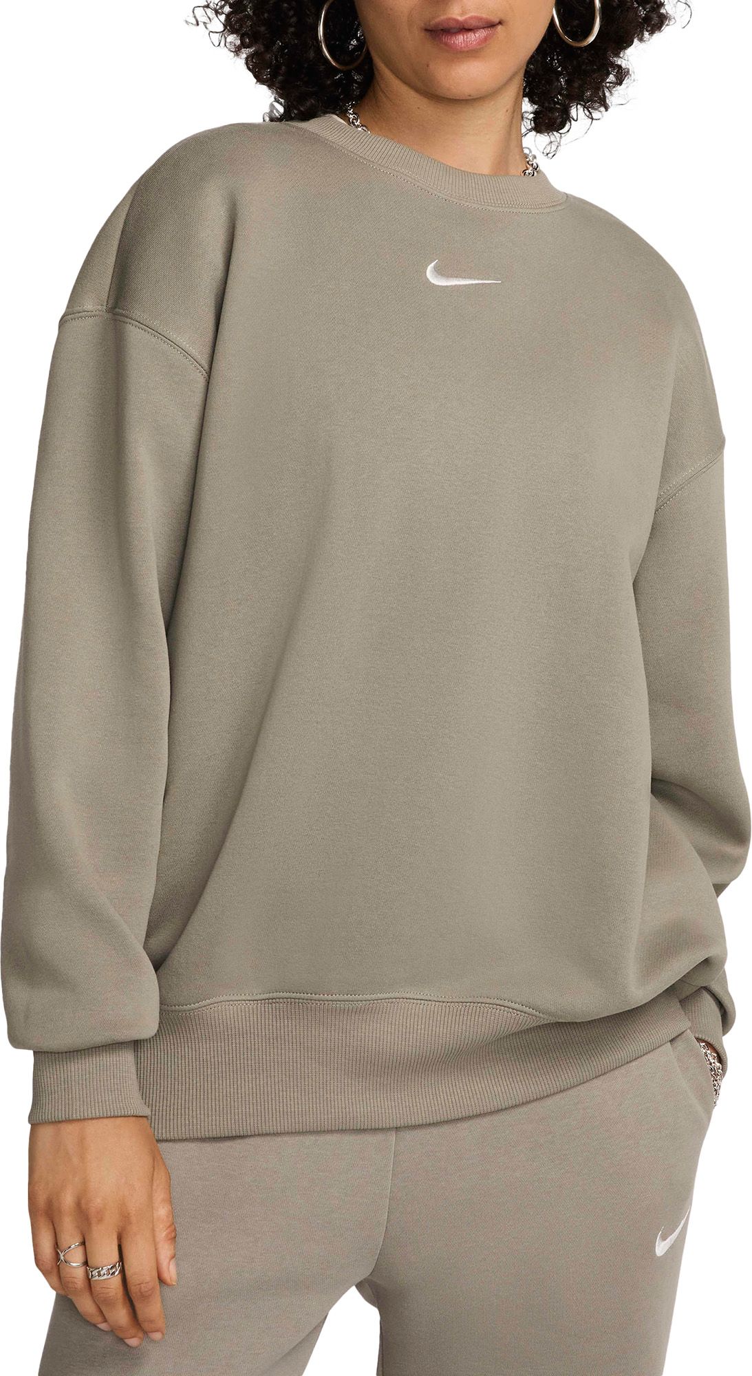 Grey nike fashion crewneck womens