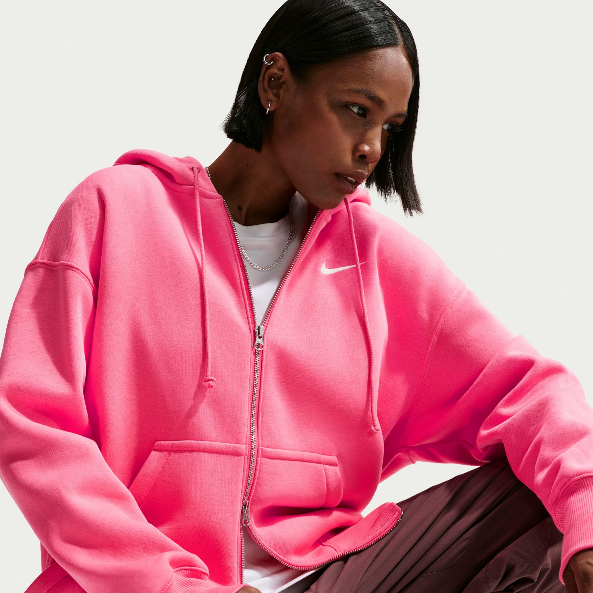 Nike Women's Sportswear Phoenix Fleece Oversized Full-Zip Hoodie