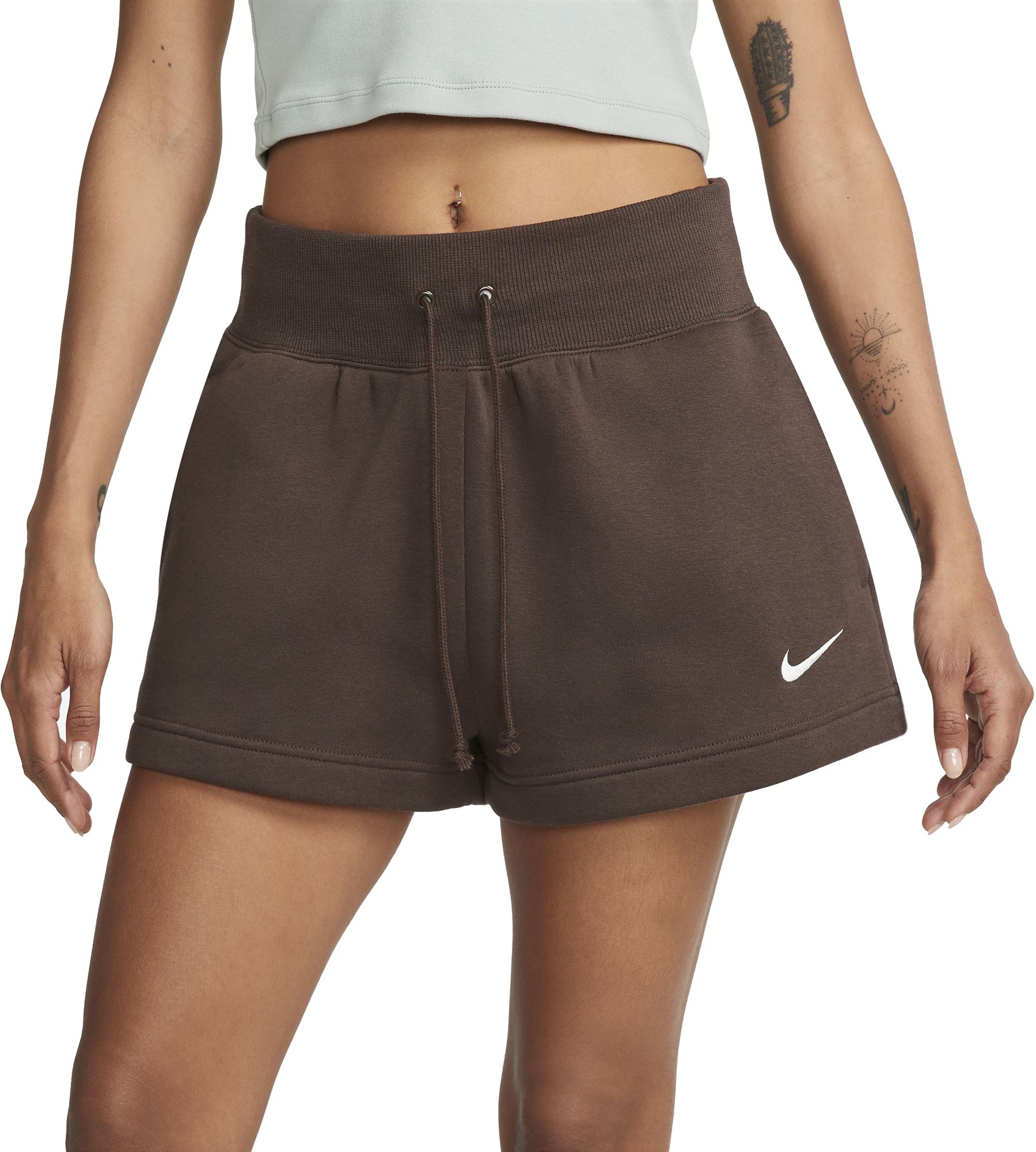 Nike Women s Sportswear Phoenix Fleece High Waisted Shorts Dick s Sporting Goods