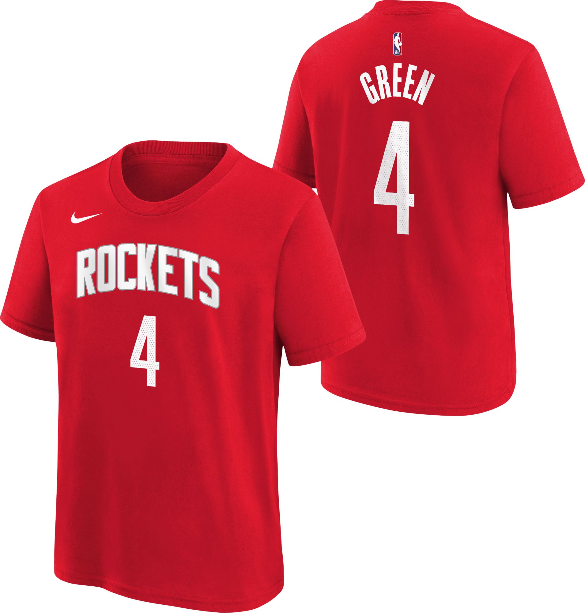 Nike Youth Houston Rockets Jalen Green #4 Red T-Shirt | Dick's