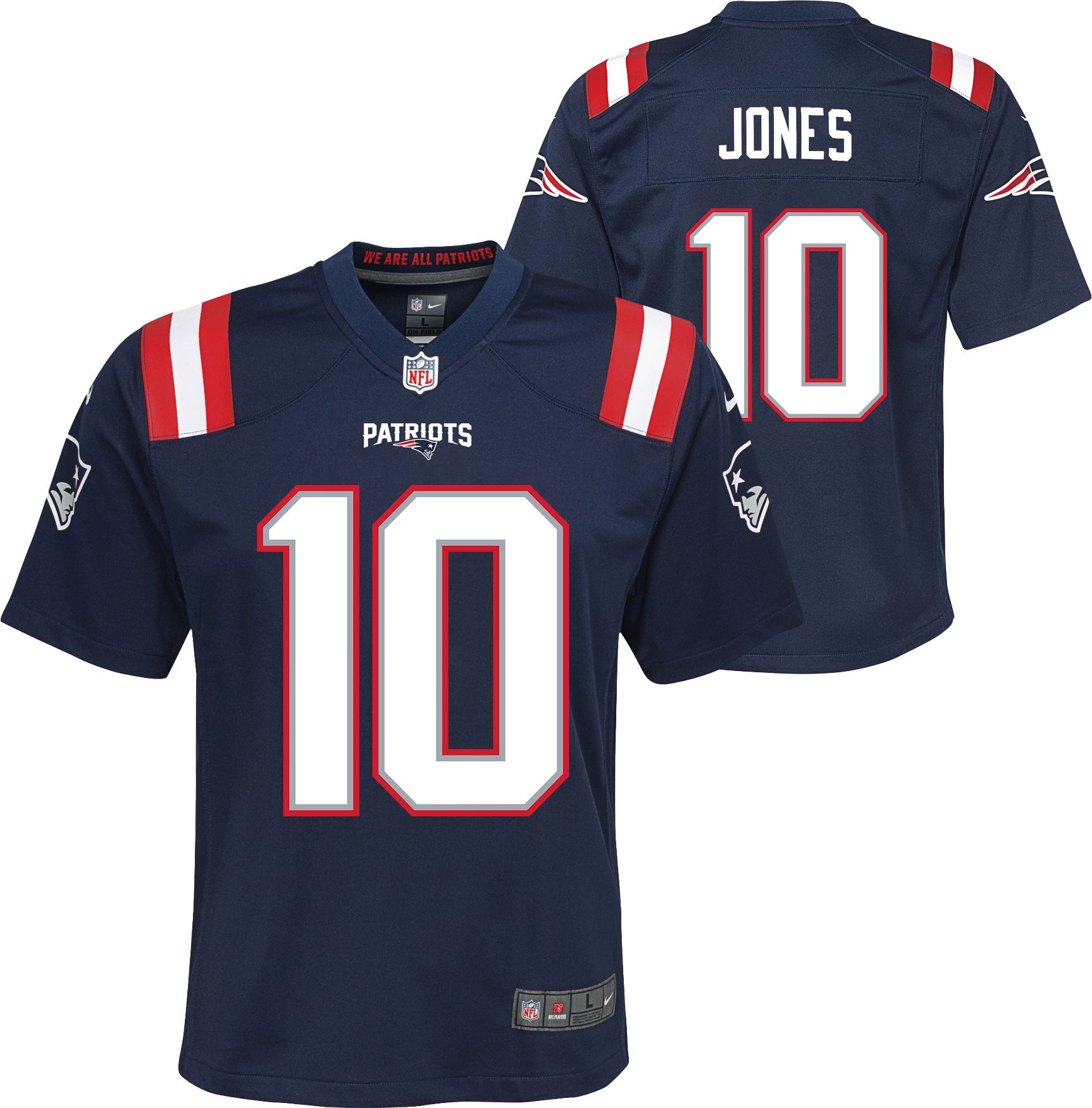 Nike Patriots 10 Mac Jones Navy 2021 Draft Vapor Limited Jersey