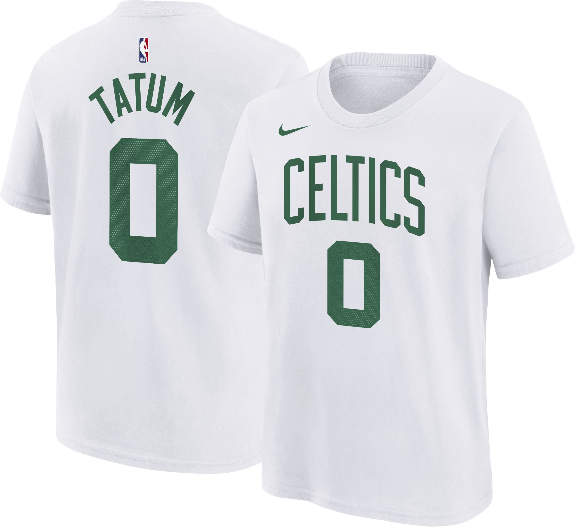 Nike Youth Boston Celtics Jayson Tatum #0 White T-Shirt | Dick's