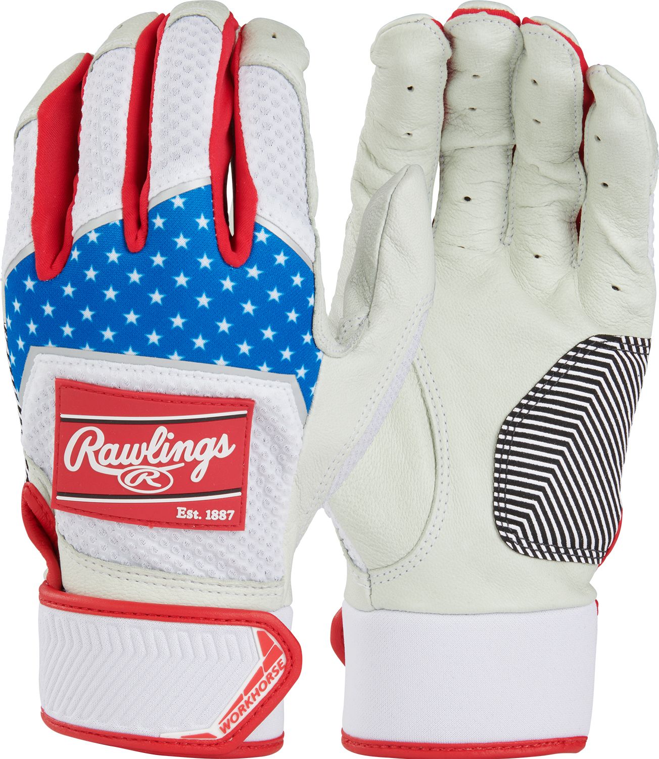 Rawlings adult workhorse baseball batting gloves online
