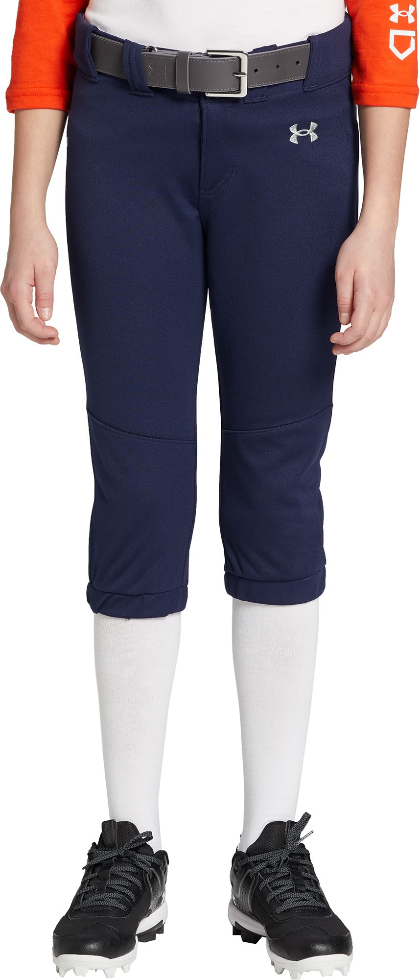 Navy blue under armour softball pants best sale