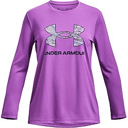 Under Armour Girls S30 Big Logo Long Sleeve Shirt 