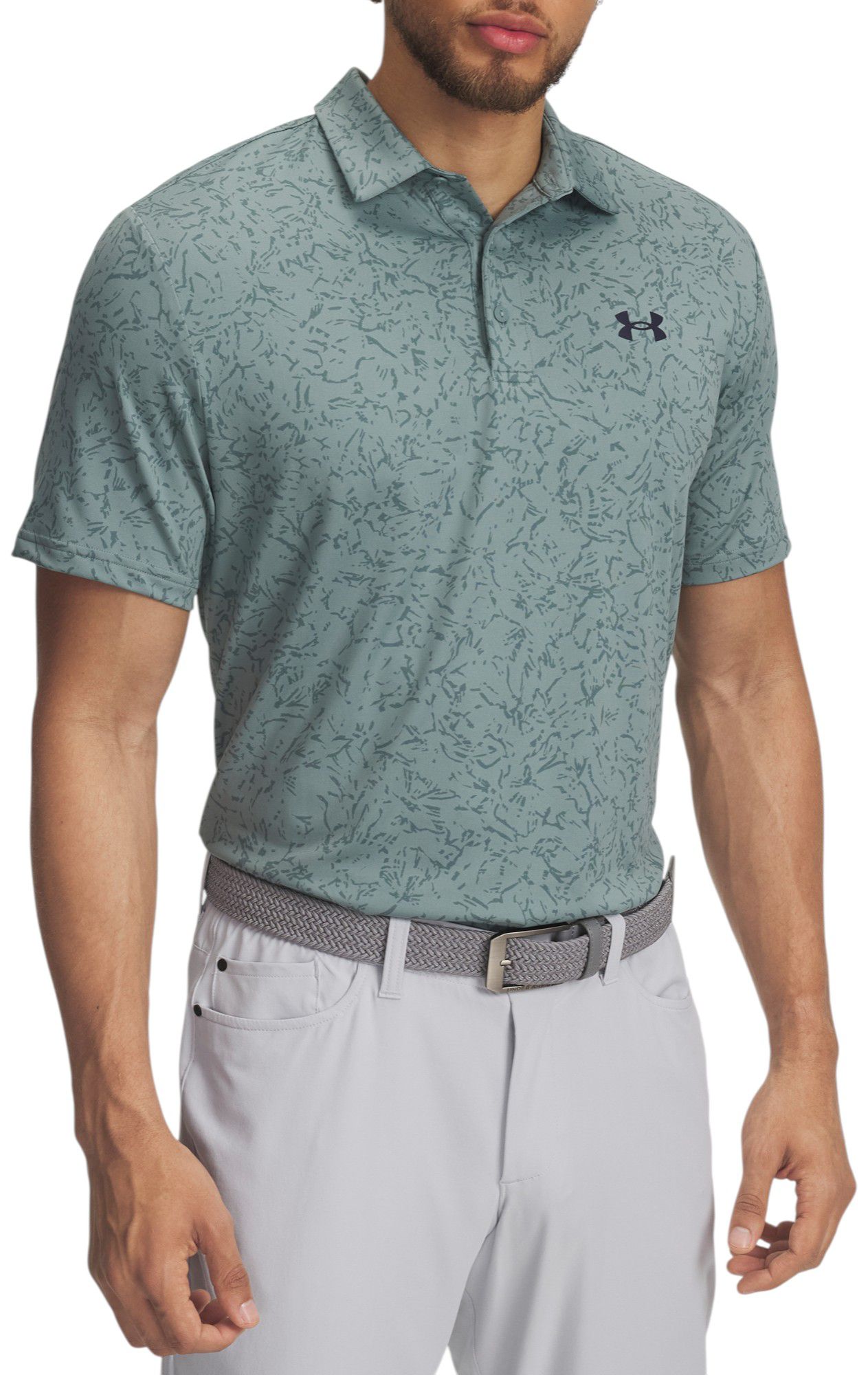 Under Armour Men's Playoff 3.0 Golf Polo, Medium, Serpentine Green