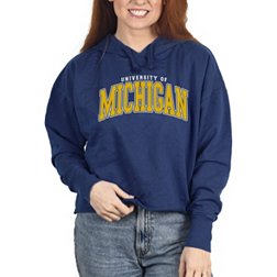 NCAA Michigan Wolverines Womens Campus Specialties Hooded Sweater Navy Medium