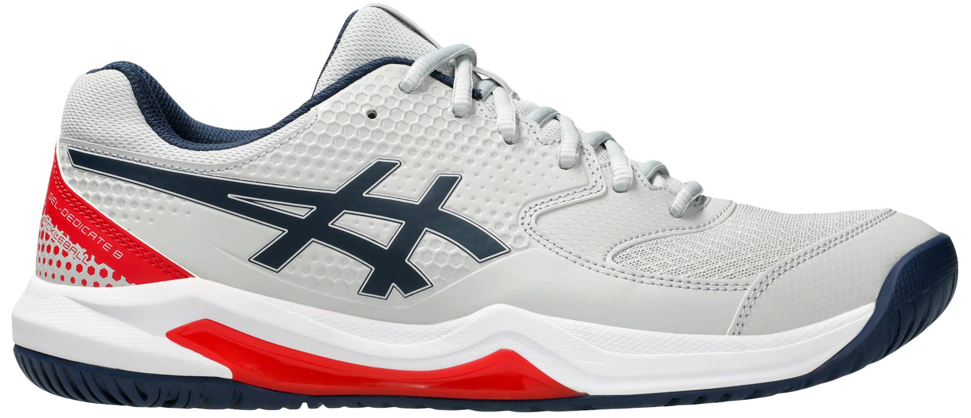 ASICS Men s Gel Dedicate 8 Pickleball Shoes Concrete Night Sky