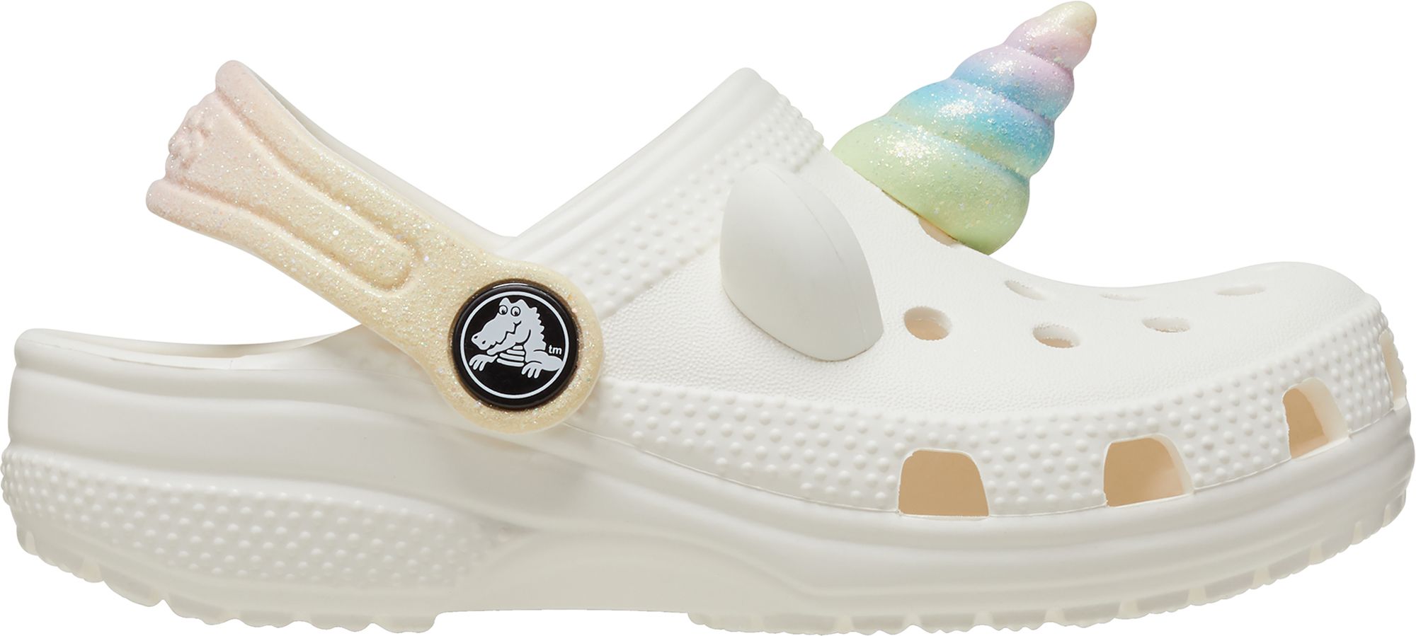 Crocs Toddler Classic IAM Rainbow Unicorn Clogs | Dick display picture 3