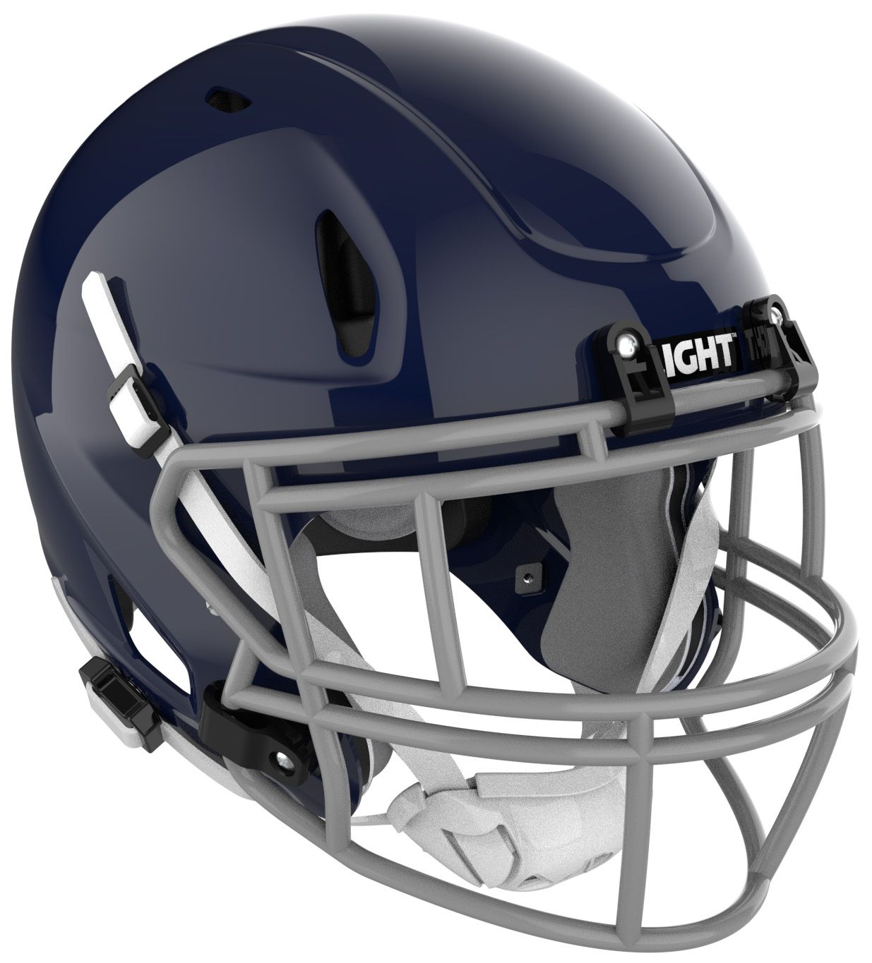 Light Helmets Varsity Composite LS2 Football Helmet, XL, Navy