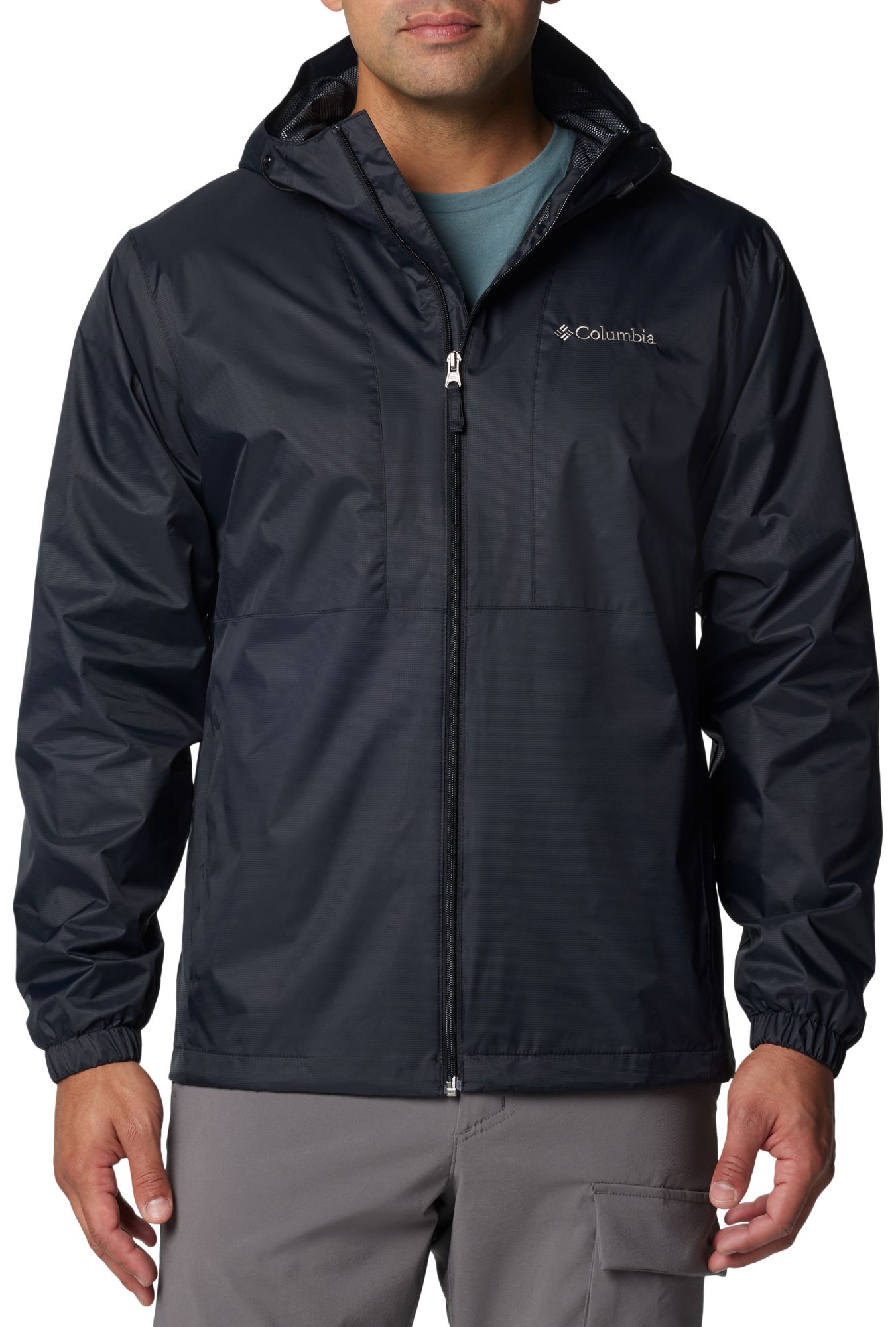 Mens black columbia rain jacket hotsell