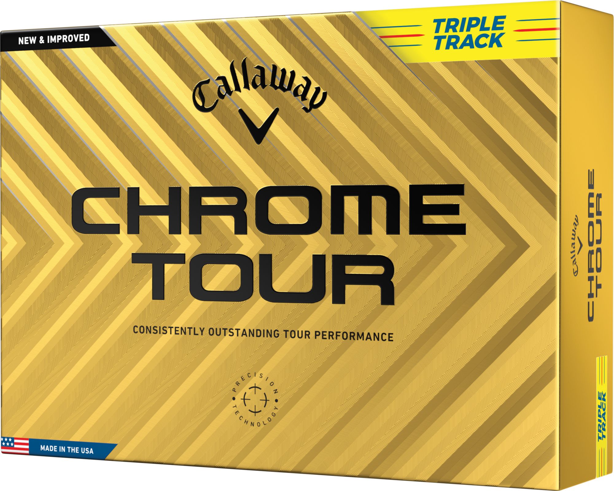 2024CallawayChromeTour TRIPLETRACK1ダース×3 23CWYU2024CHRMTRTGBL_Yellow_is