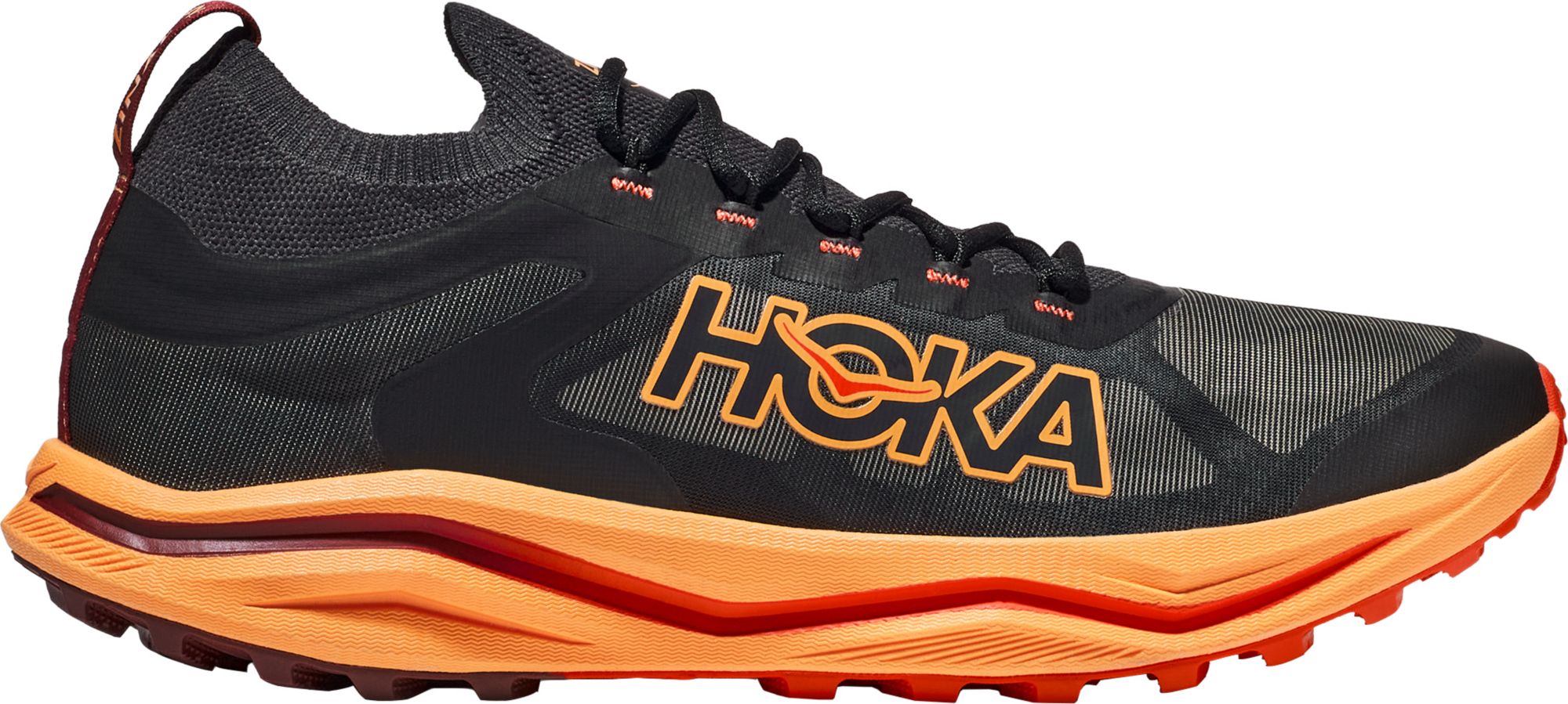 HOKA One‎ One Zinal Trail Running Shoes Orange/Black Olive Mens Size 10.5 D New HOKA ONE ONE® Zinal 3 for Men | HOKA ONE ONE® main image 3