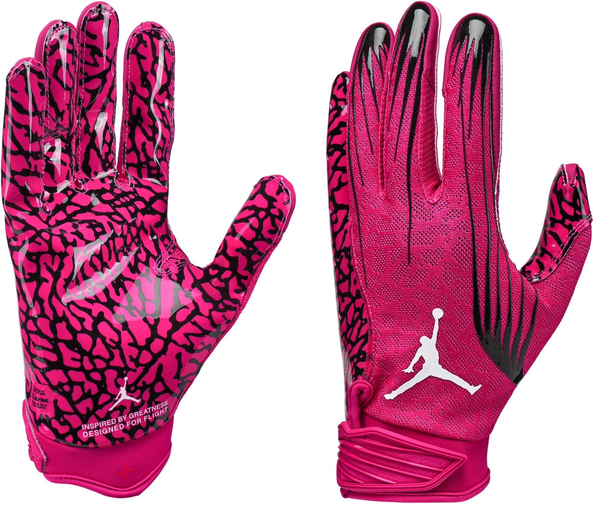 Jordan Fly Lock Football Gloves Pink