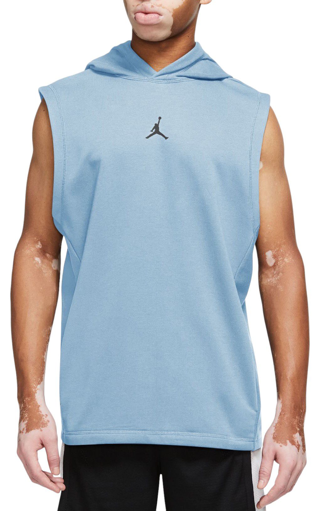 Jordan Men s Dri Fit Sport Fleece Sleeveless Hoodie Small Celestine Blue