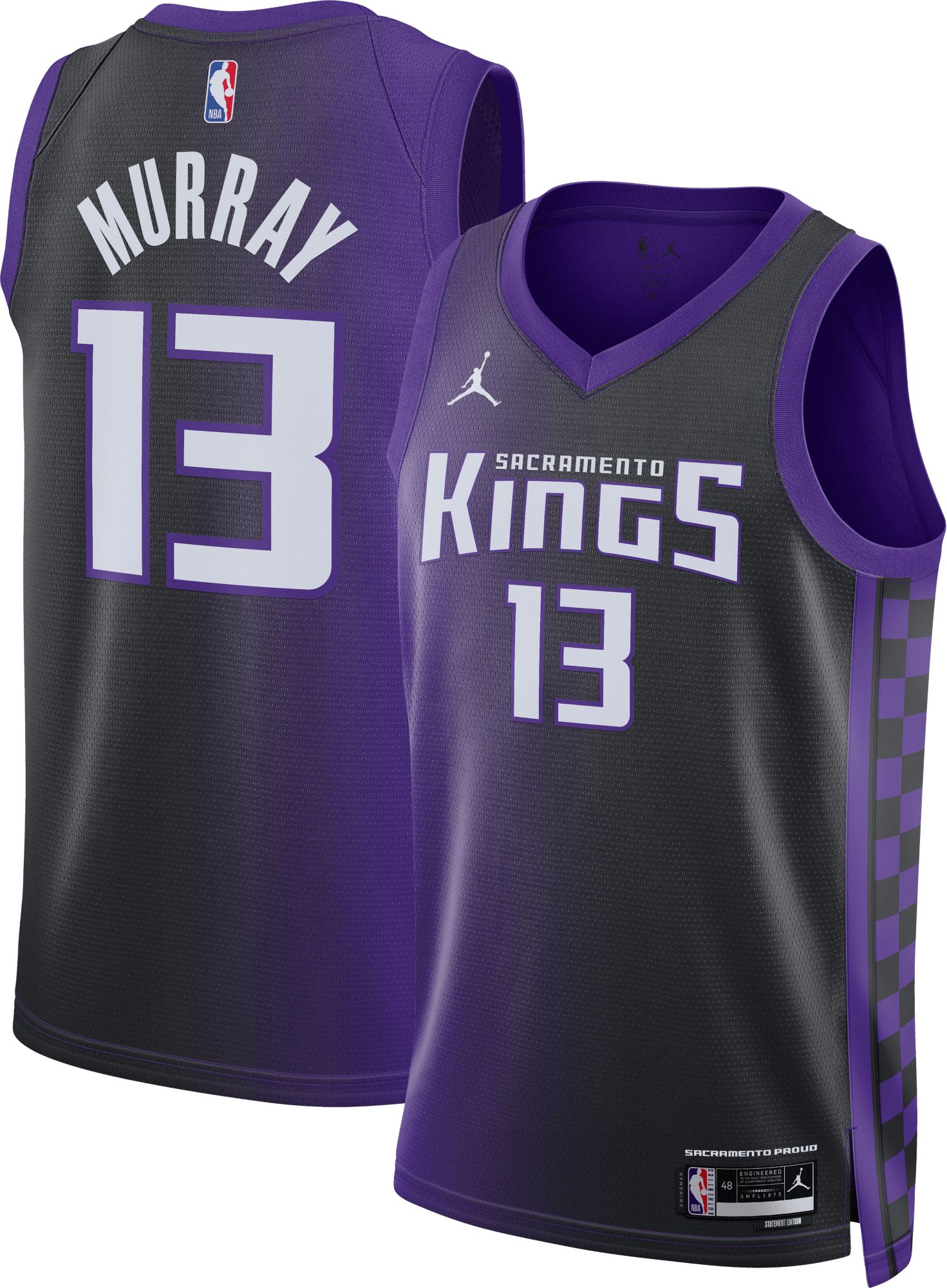 Jordan Adult Sacramento Kings Keegan Murray #13 Swingman Statement