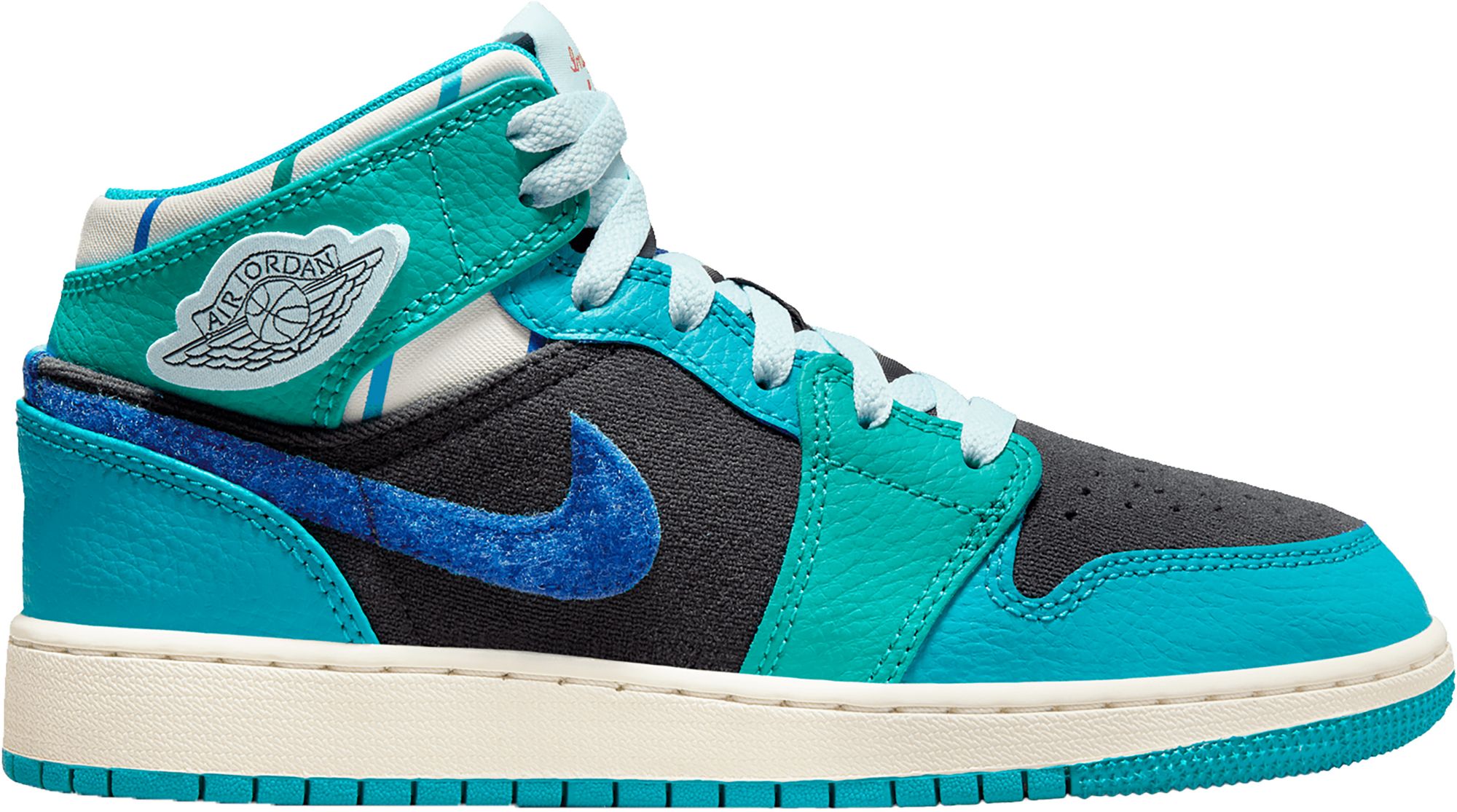 Jordan mid 1 grade school hot sale