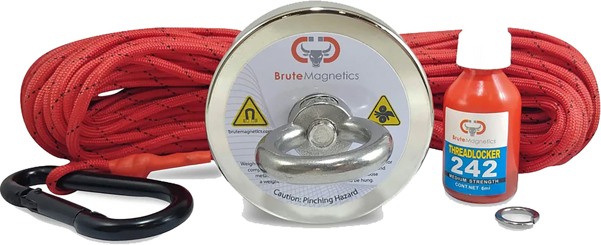 brute box 880 lb magnet fishing bundle Magnetics Battler 800lb Bundle- Includes 360 Degree Magnet and Threadlocker Magnetic Fishing for Salvage and Treasure Hunting in Rivers, Oceans, and Lakes: Amazon.com: Industrial & Scientific The high BruteMagnetics 575 lb Single Sided