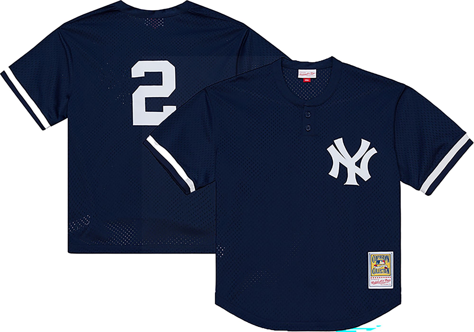 Mitchell & Ness Men's Derek Jeter #2 Navy Cooperstown Alternate