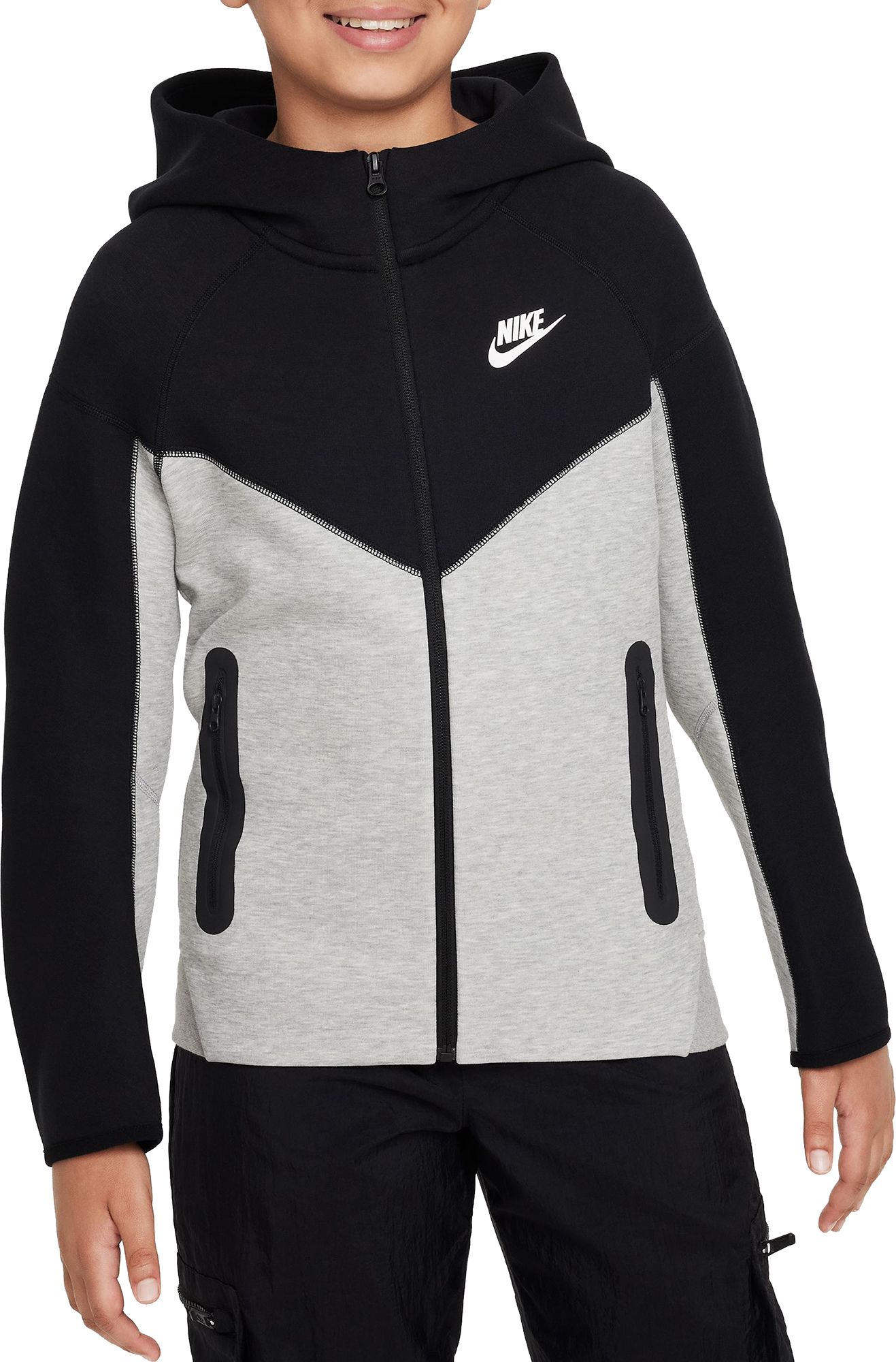 Nike Boys Sportswear Full Zip Tech Fleece Hoodie Holiday 2024 at DICK S