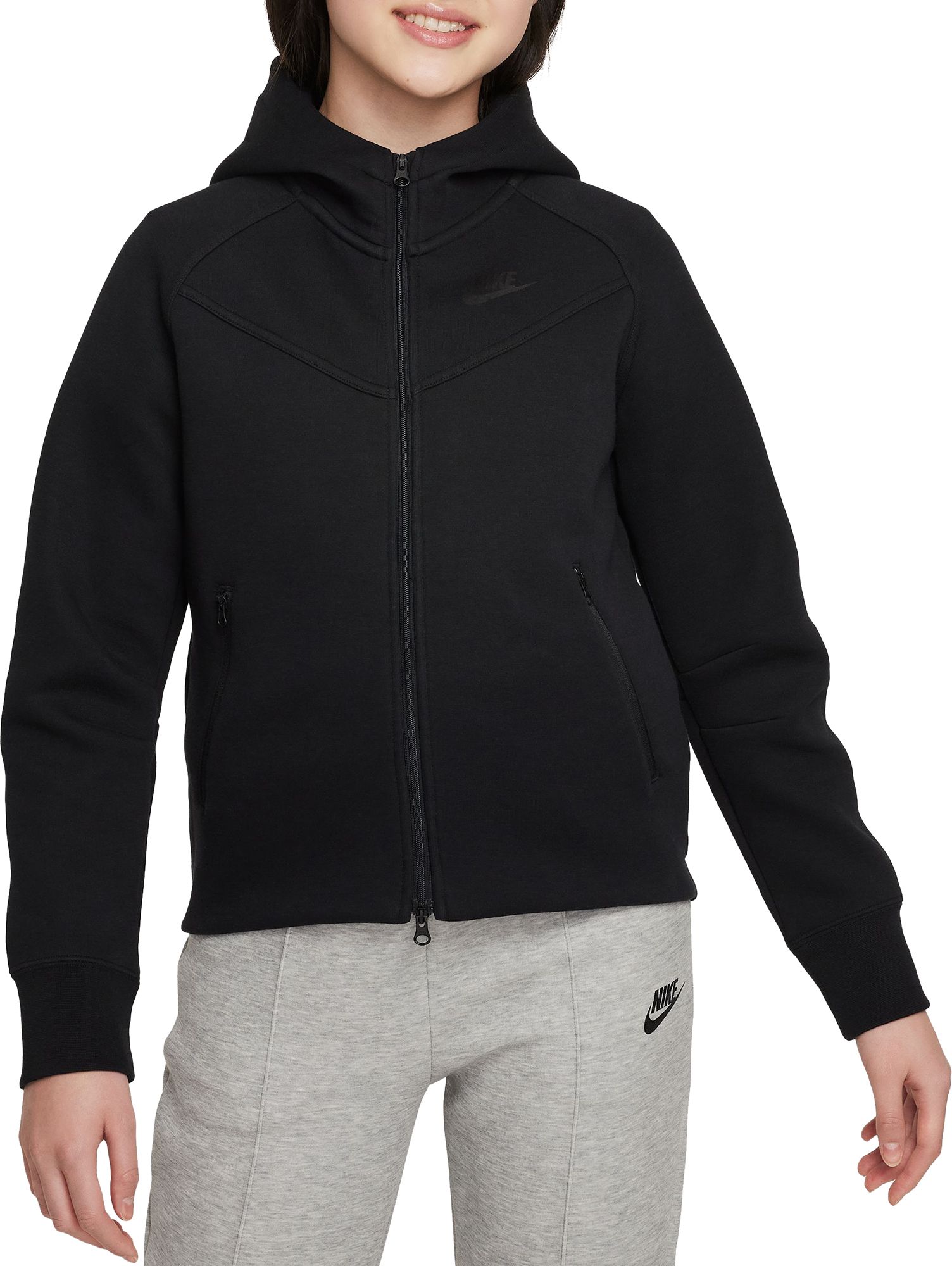 Nike Girls Sportswear Tech Fleece Full Zip Hoodie Dick s Sporting Goods