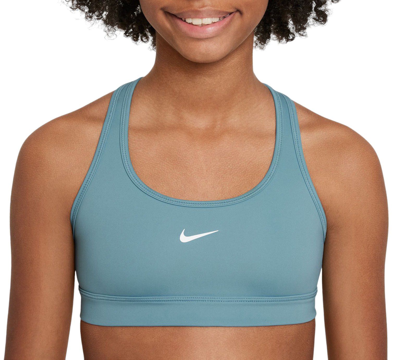 Nike Girls Pro Dri FIT Swoosh Sports Bra Dick s Sporting Goods