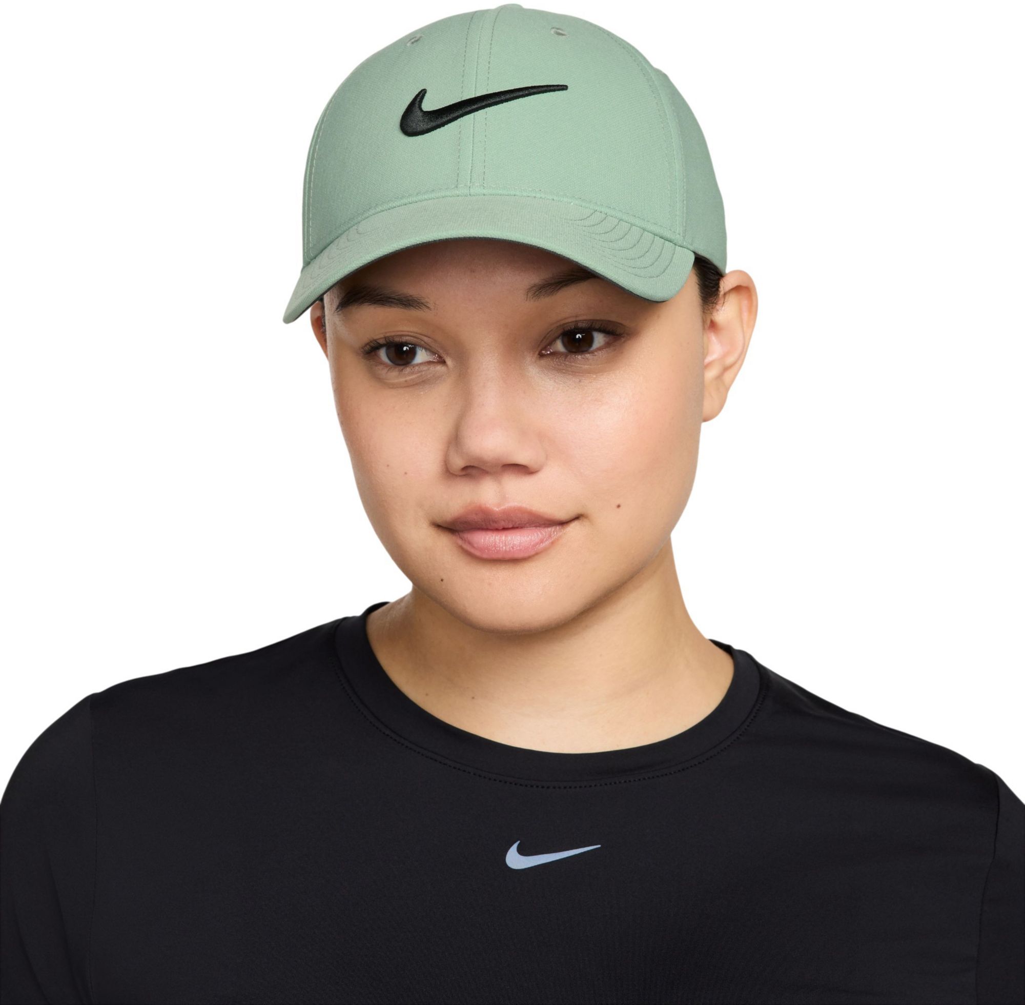 Nike DRI-FIT Adult Unisex Club Golf Cap / Hat - Brand New! Nike Unisex Heritage 86 Black Golf Cap (Black Golf) at  main image 3