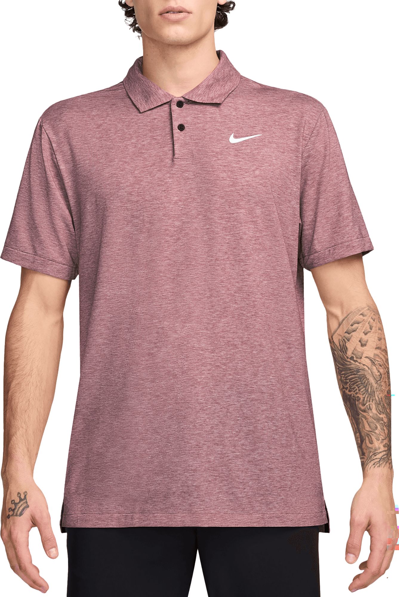 Nike Men s Dri FIT Tour Heather Golf Polo Dick s Sporting Goods