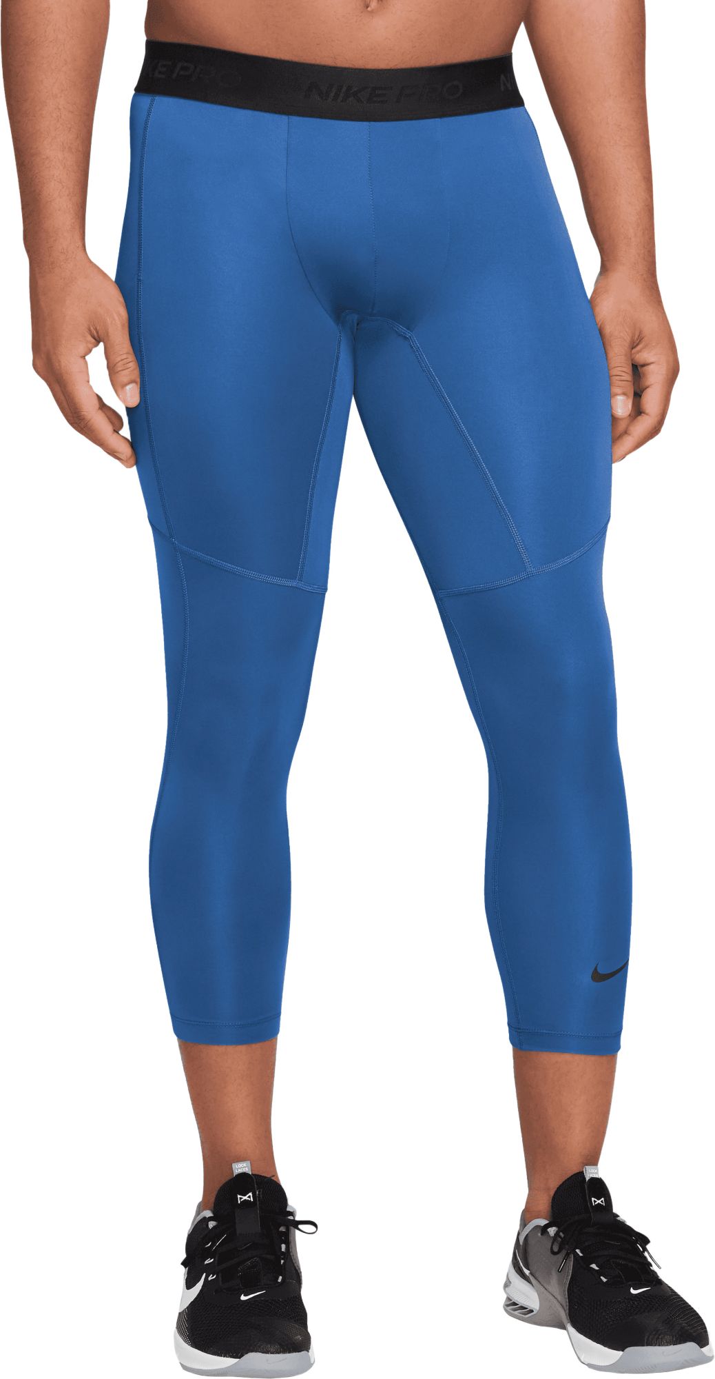 Nike Men s Pro Dri Fit 3 4 Length Fitness Tights Small Game Royal