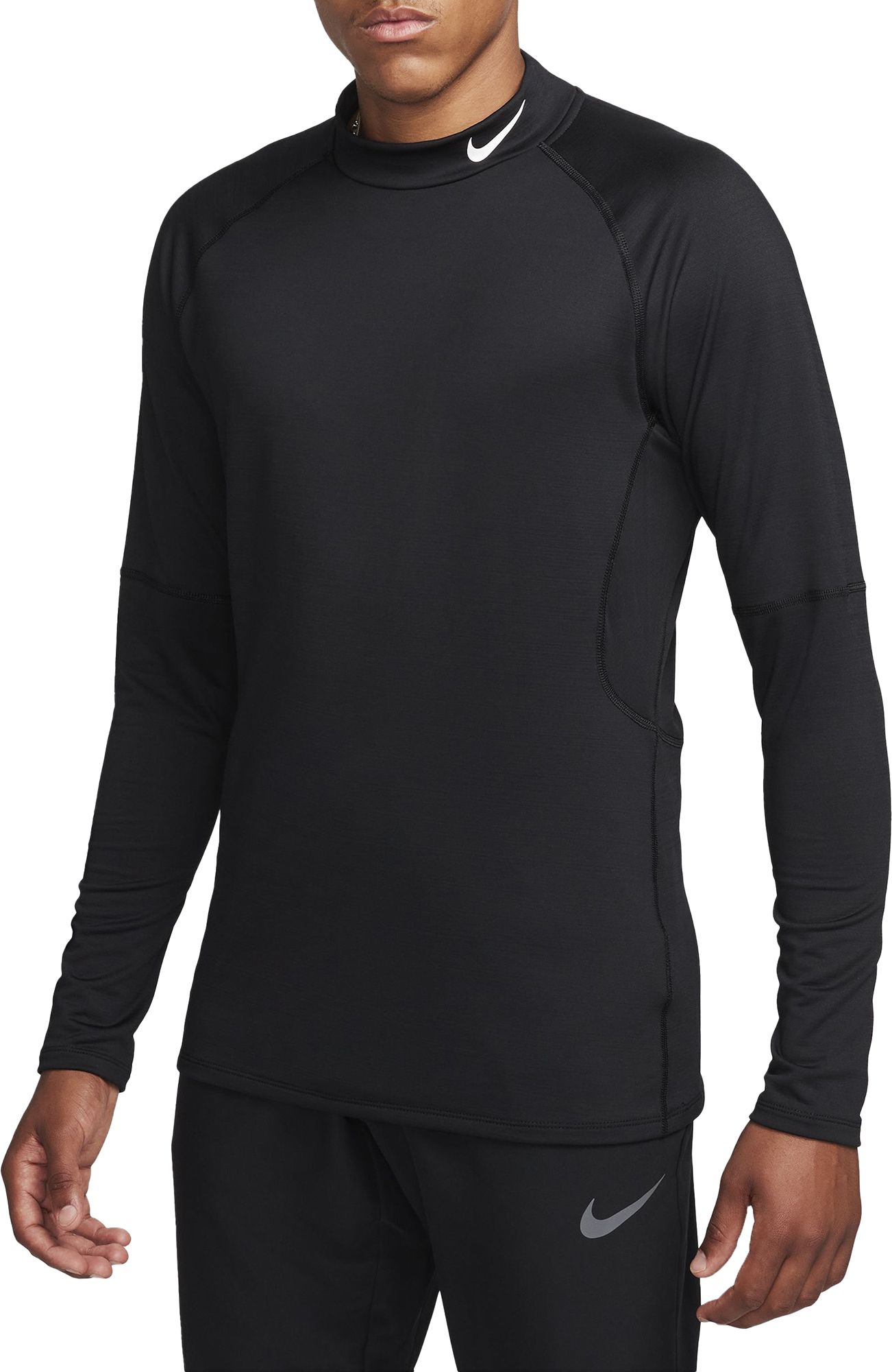 Nike Men's Pro Dri-FIT Warm Mock Neck Long Sleeve Shirt | Dick's