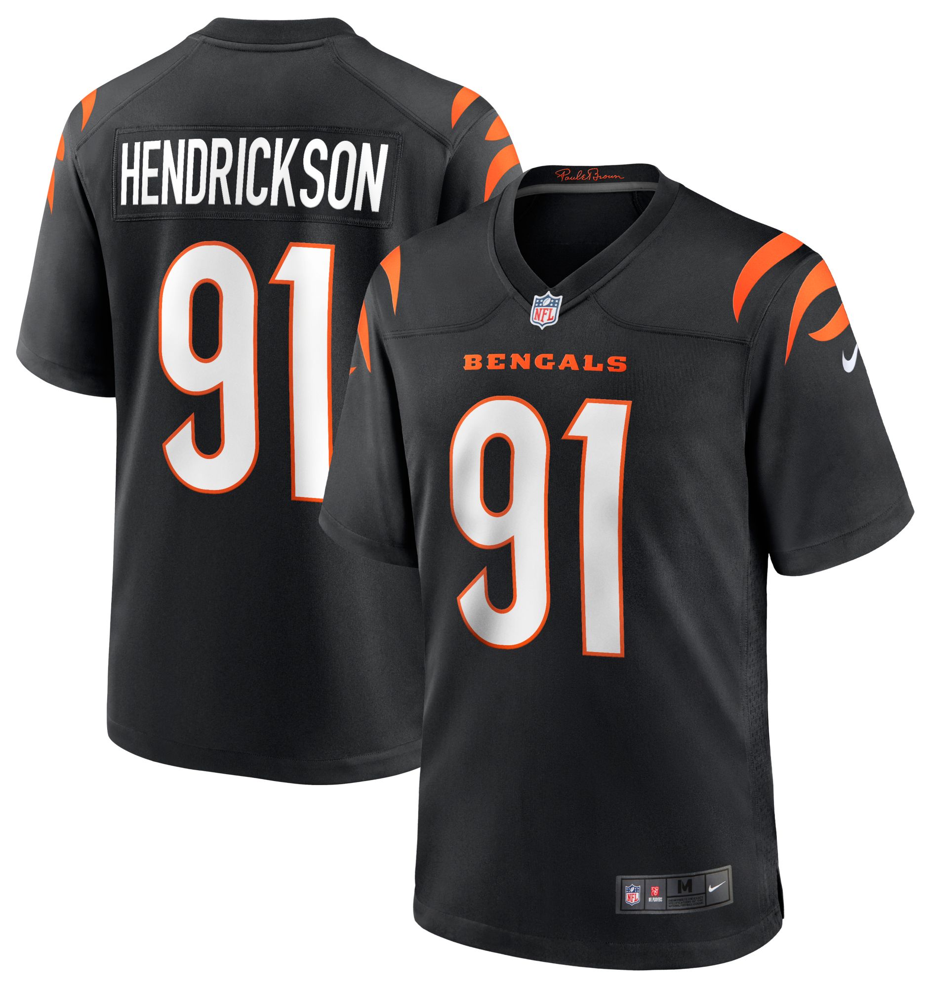 Nike Men's Cincinnati Bengals Trey Hendrickson #91 Black Game