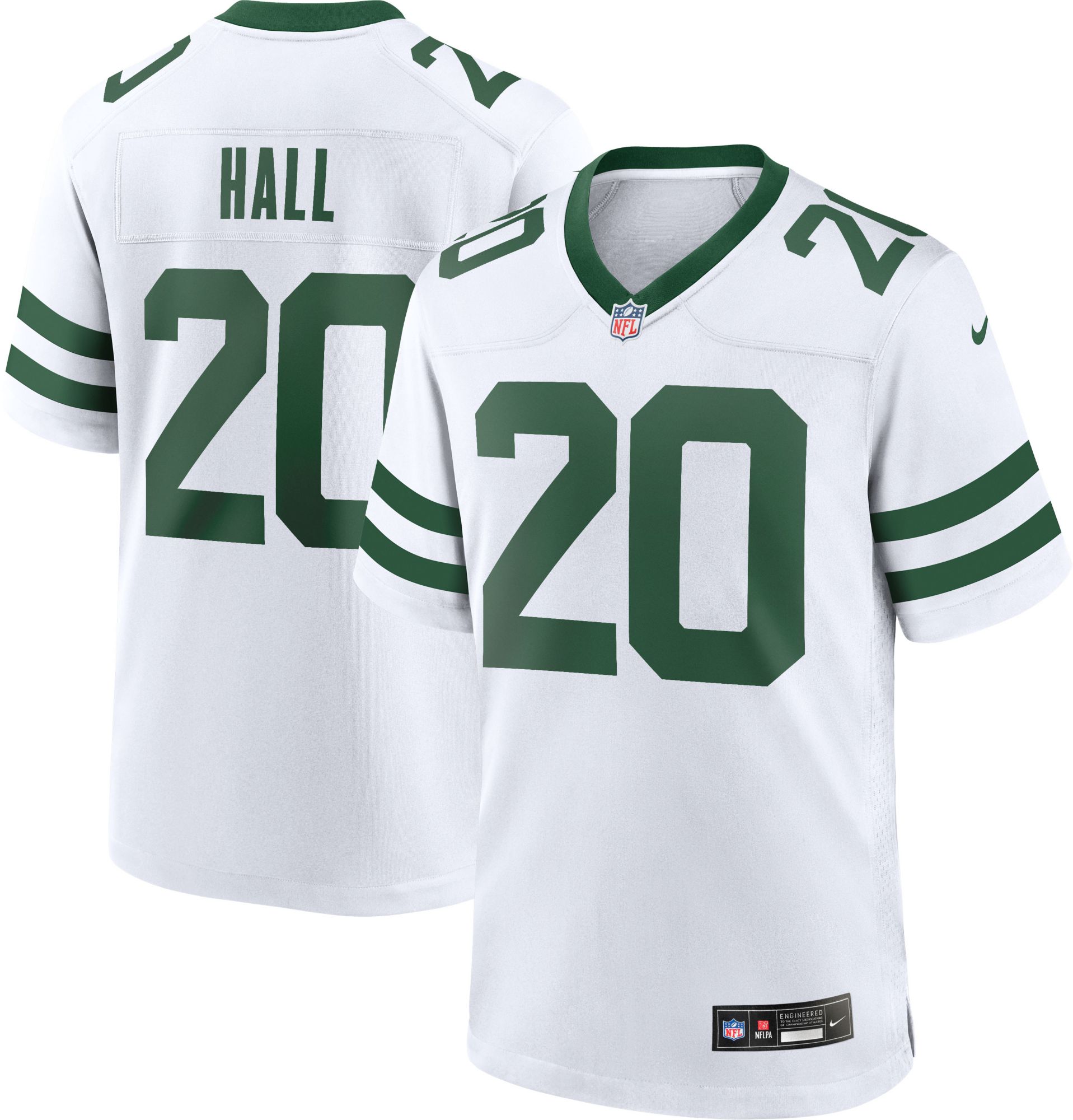 Nike Men's New York Jets Breece Hall #20 Alternate White Game