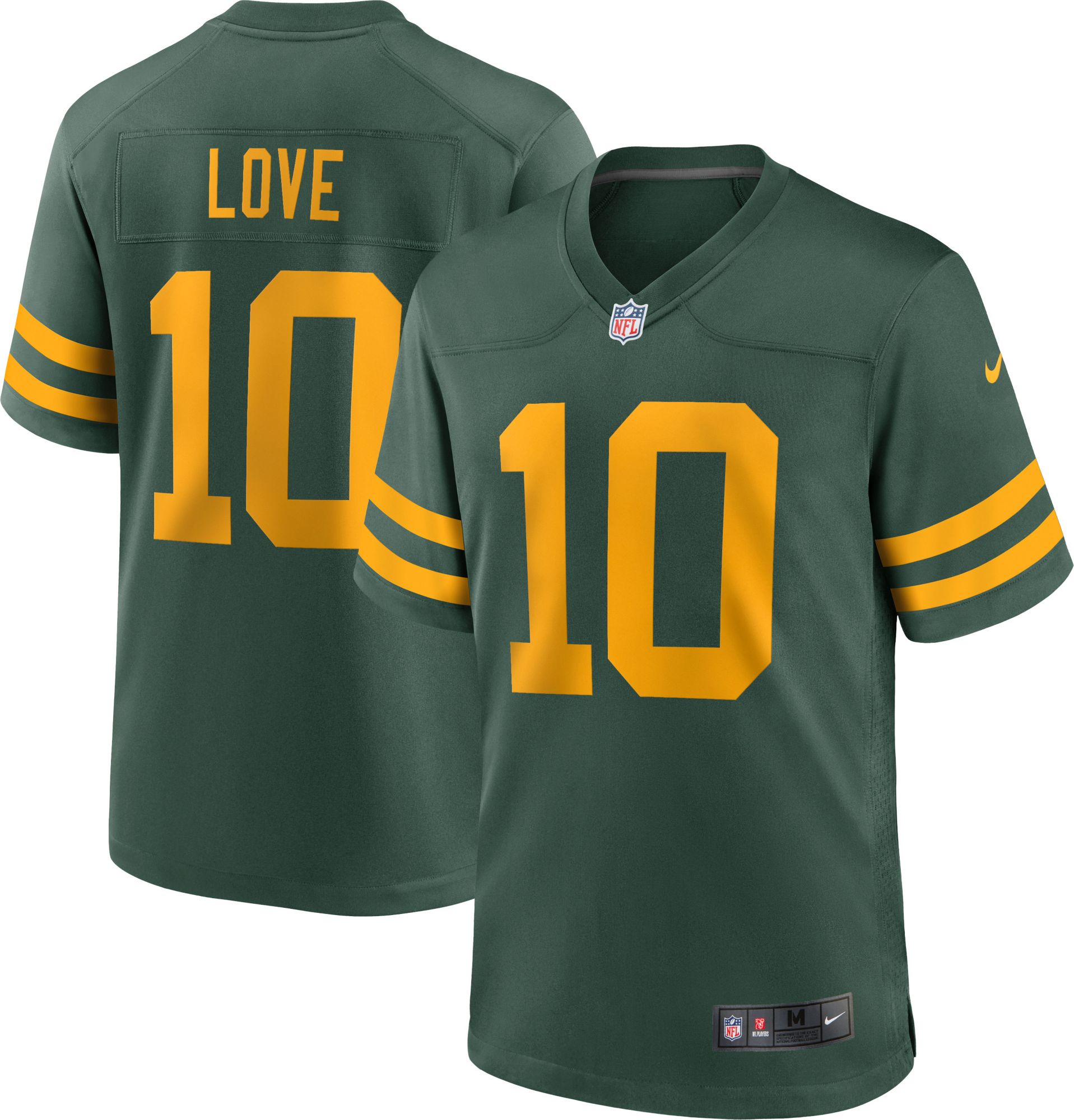 Nike Men's Green Bay Packers Jordan Love #10 Alternate Game Jersey