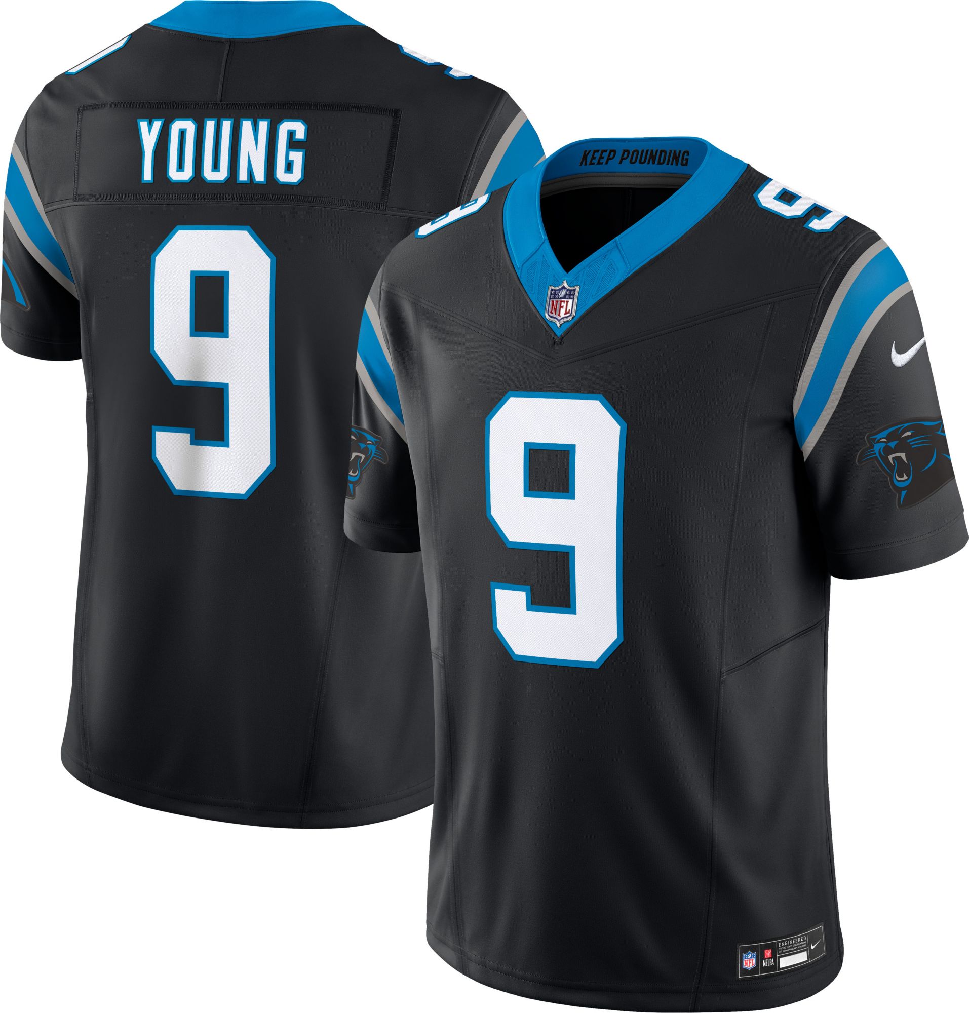 Nike Men s Carolina Panthers Bryce Young 9 Vapor F.U.S.E. Black Limited Jersey Dick s Sporting Goods